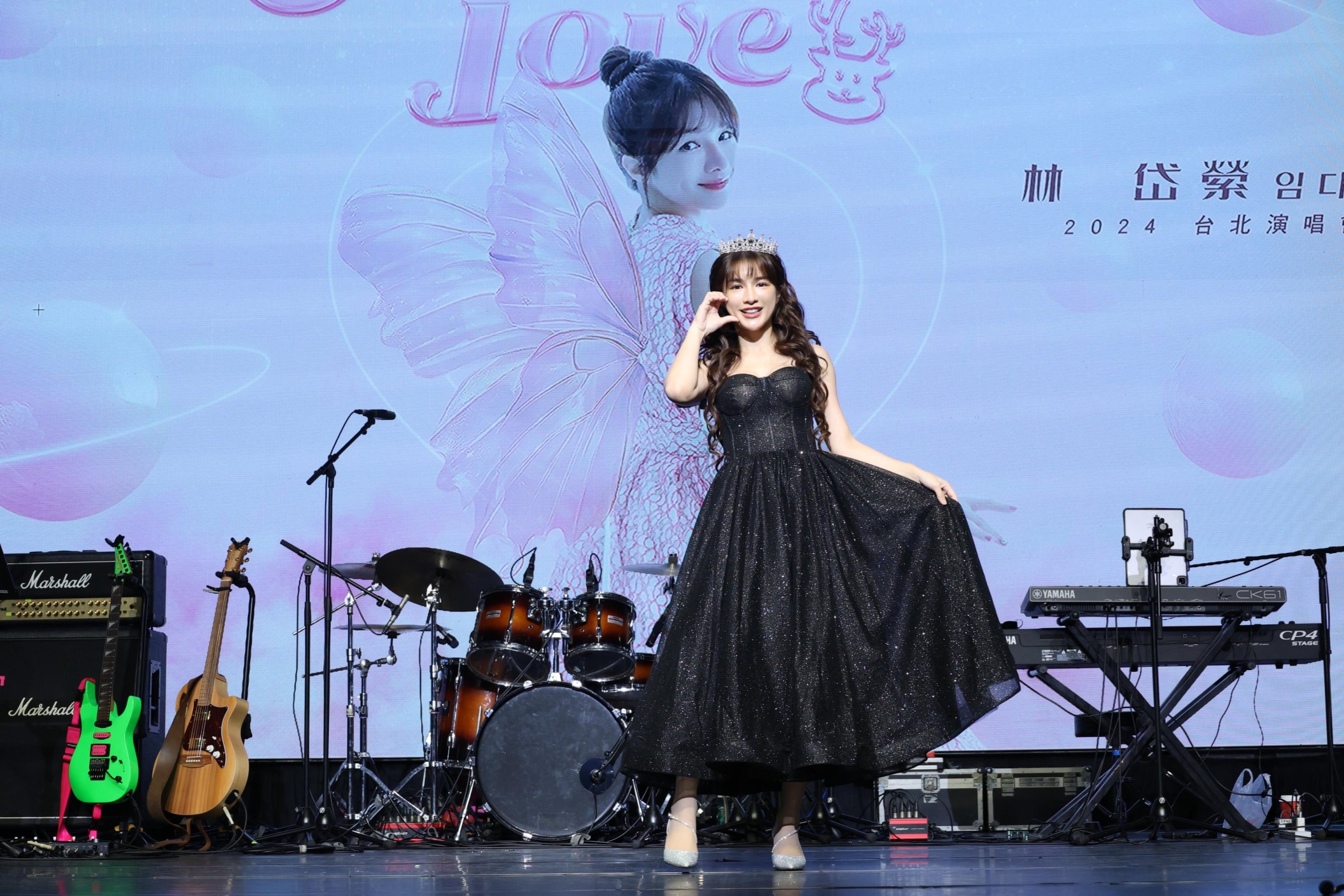 林岱縈昨舉辦個人首場演唱會。（紅心字會提供）