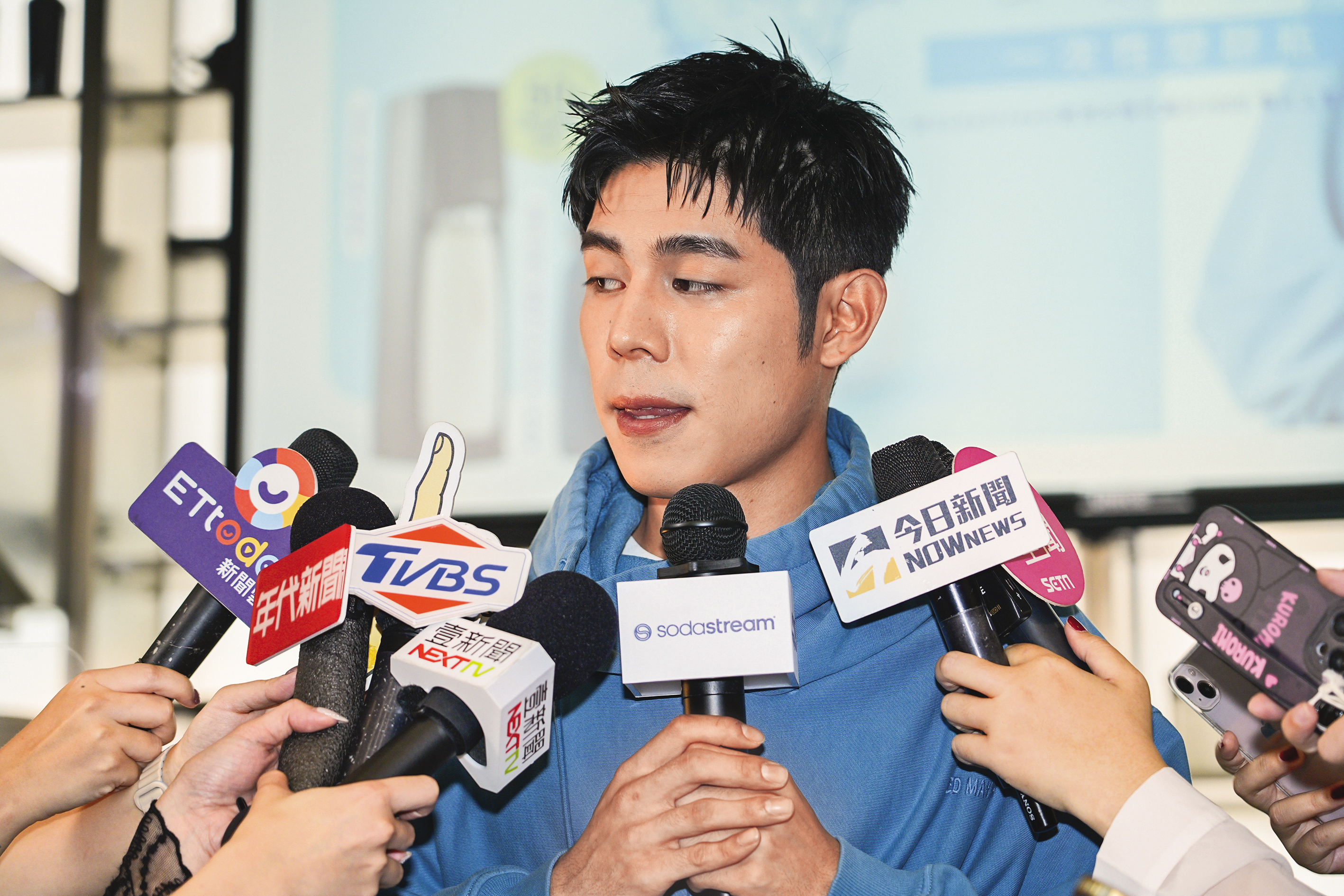 詹懷雲遭疑搶走了Sandy代言,現場嚇得險些靈魂出竅。