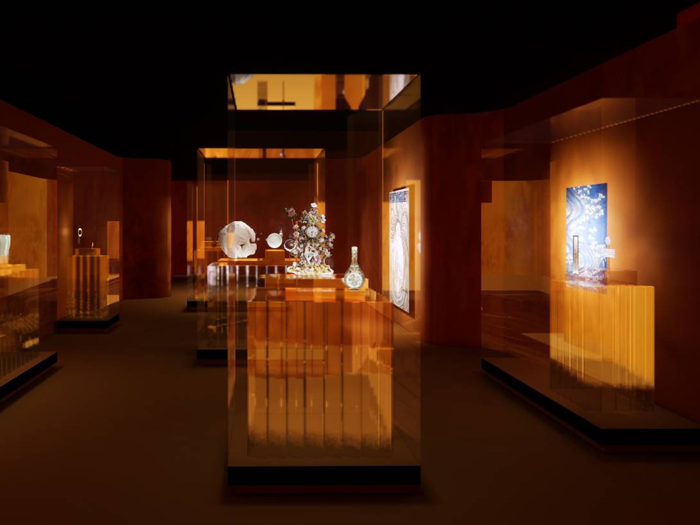 《大美不言》特展，來自不同時代、地區的歷史文物與藝術精品，在櫃子裡各自發聲，共同講述一個美麗的故事。
