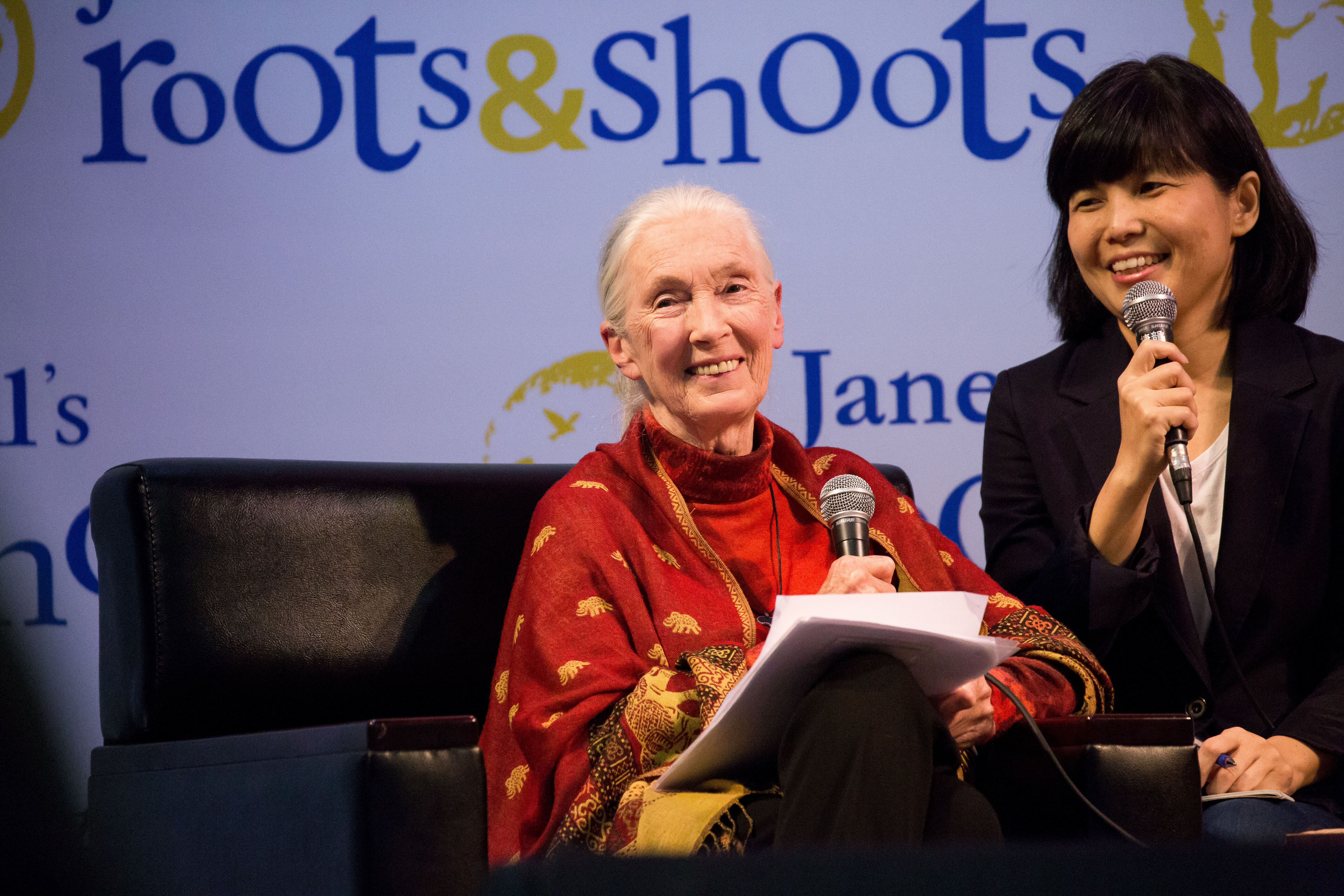 珍古德曾多次來台演講、出席動物與自然保育相關活動。（本刊資料照）