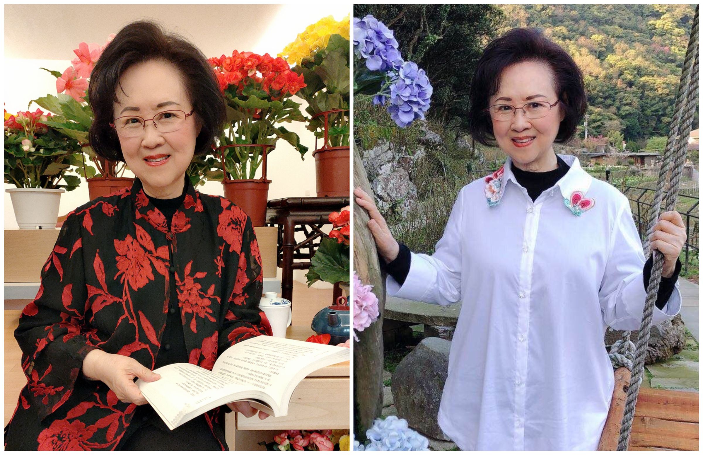 瓊瑤已經高齡85歲,近來搬到淡水居住。(翻攝瓊瑤臉書)