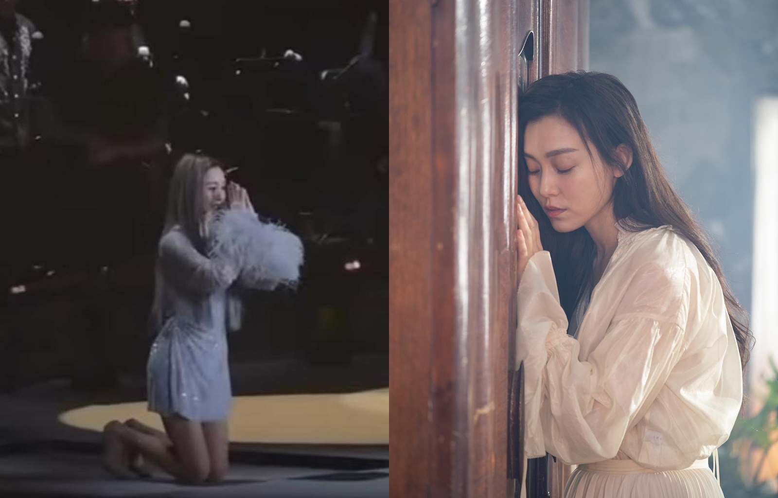 名作家苦苓在社群上開酸范瑋琪當眾下跪行為。（翻攝自微博、范瑋琪臉書）