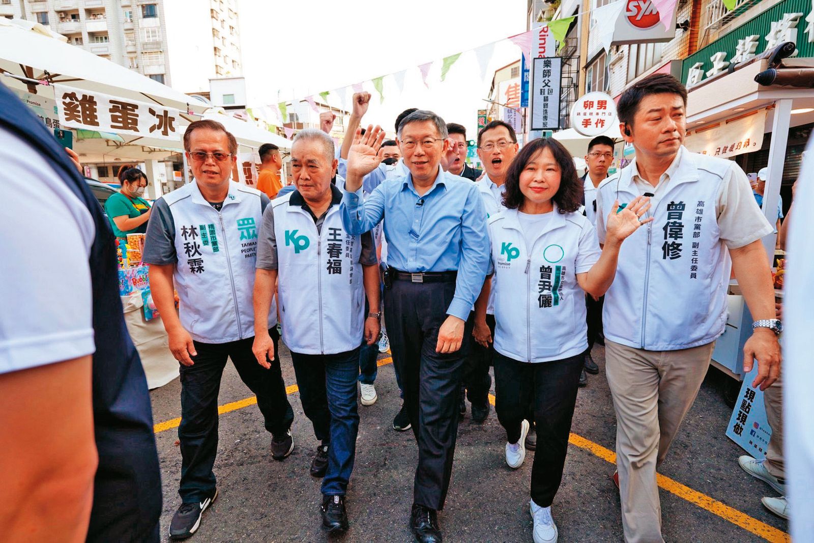 非綠陣營團結恐缺少藍營，使得柯文哲陣營更加審慎面對與郭台銘的合作。（圖／柯文哲團隊提供）