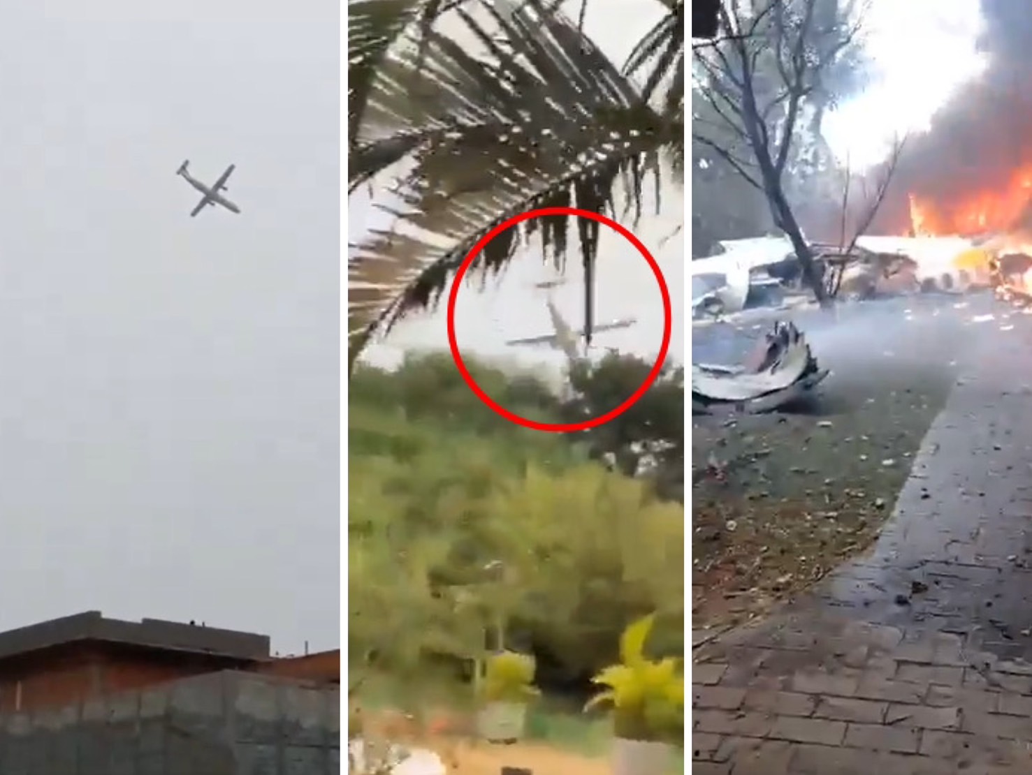 巴西發生嚴重空難，61人全數罹難。（翻攝自X）