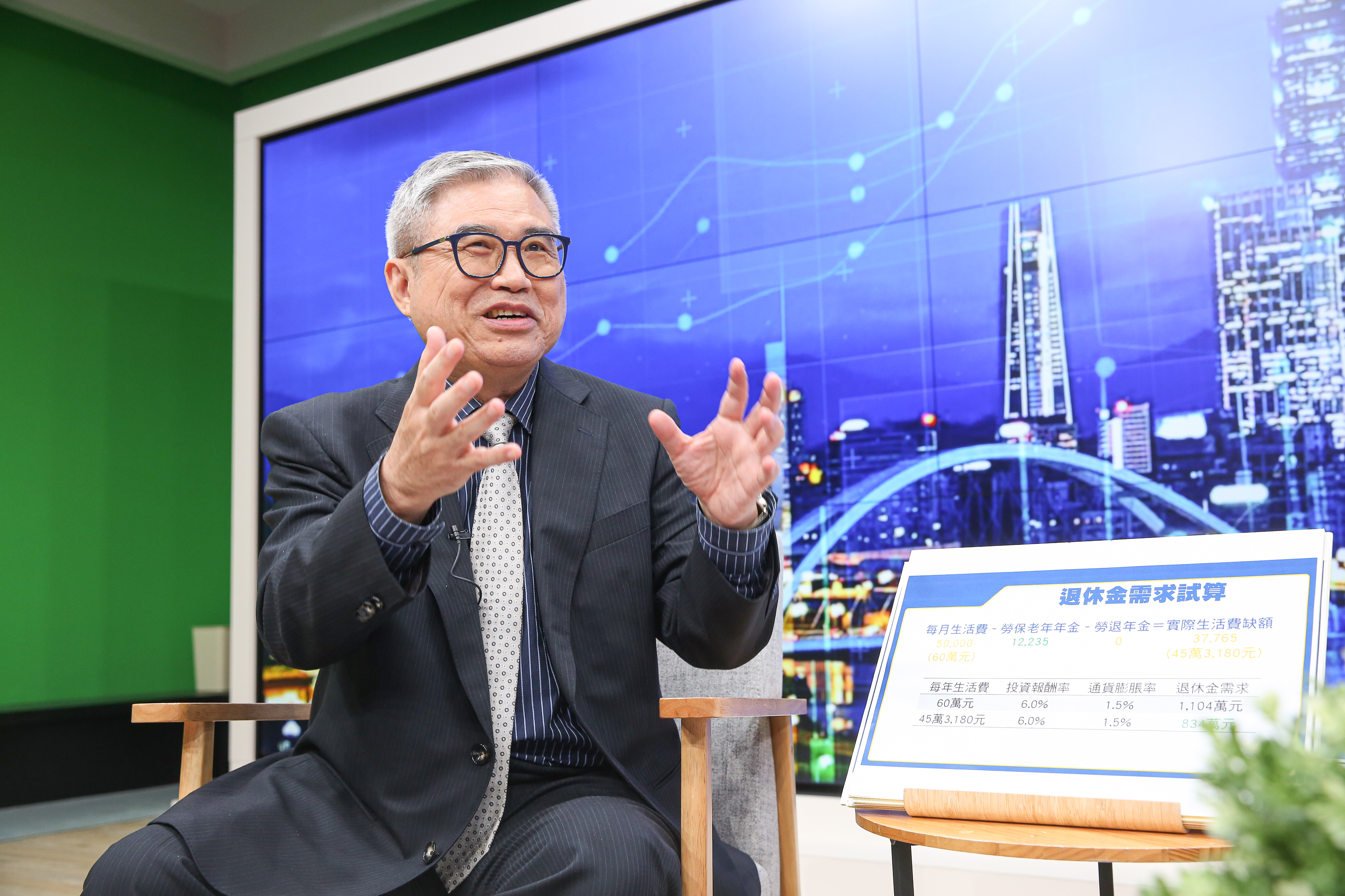 怪老子強調，勞退一次請領後自行投資，絕對比領年金更好。