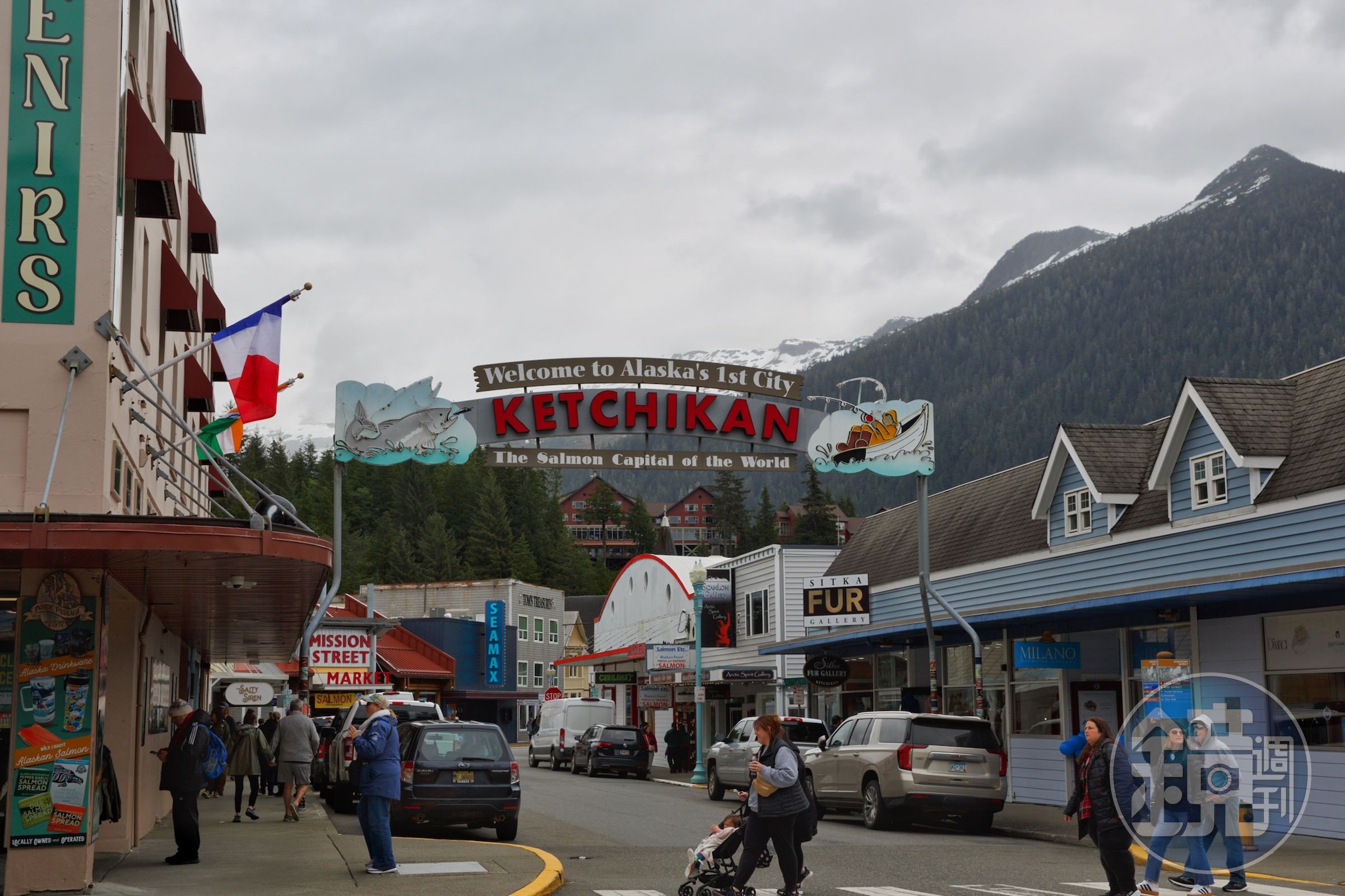 被稱為「阿拉斯加第一城」的凱契根（Ketchikan），因地理位置成為郵輪航線向北的首要門戶。