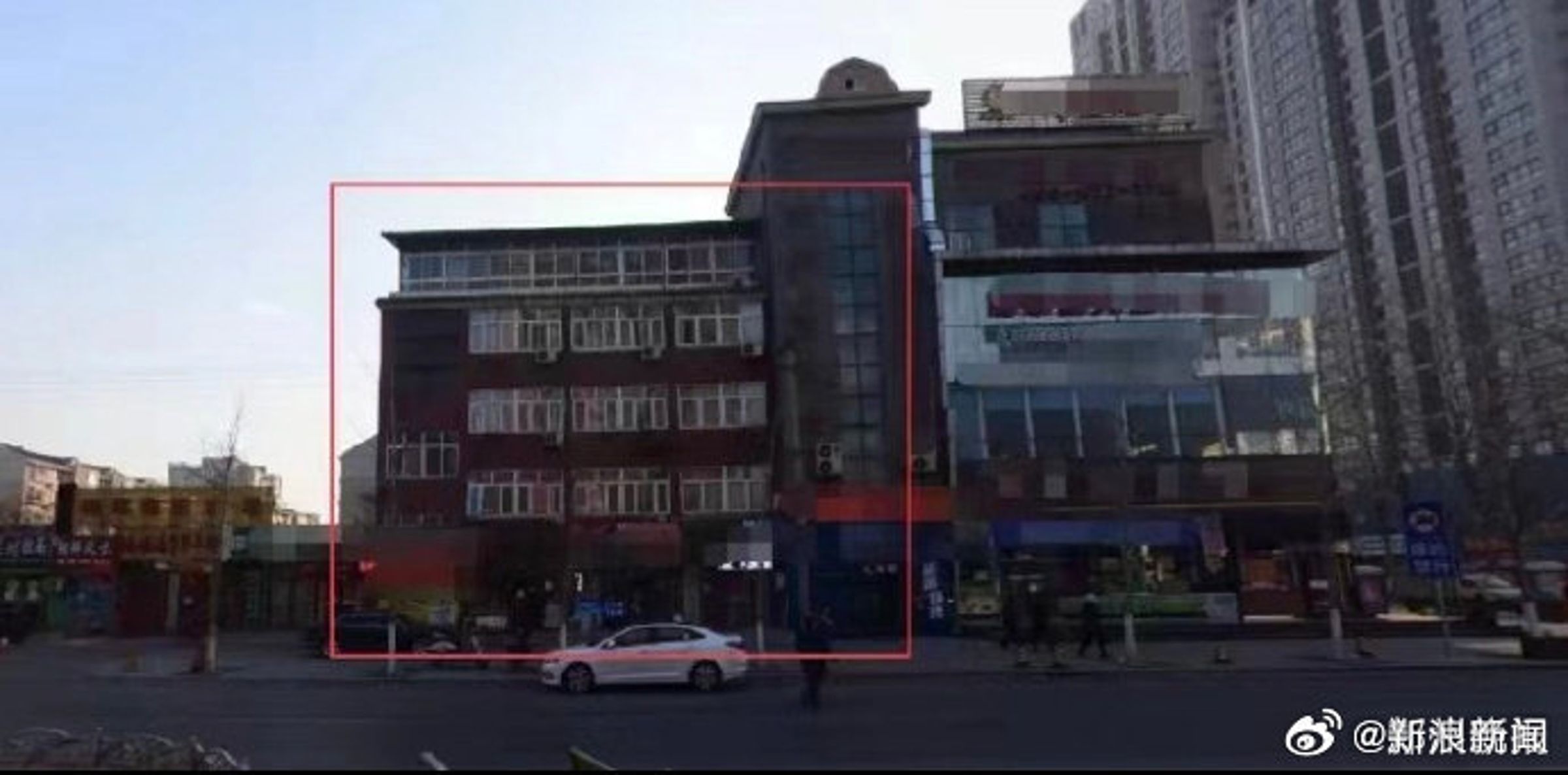 爆炸前的建築物模樣。(翻自微博)