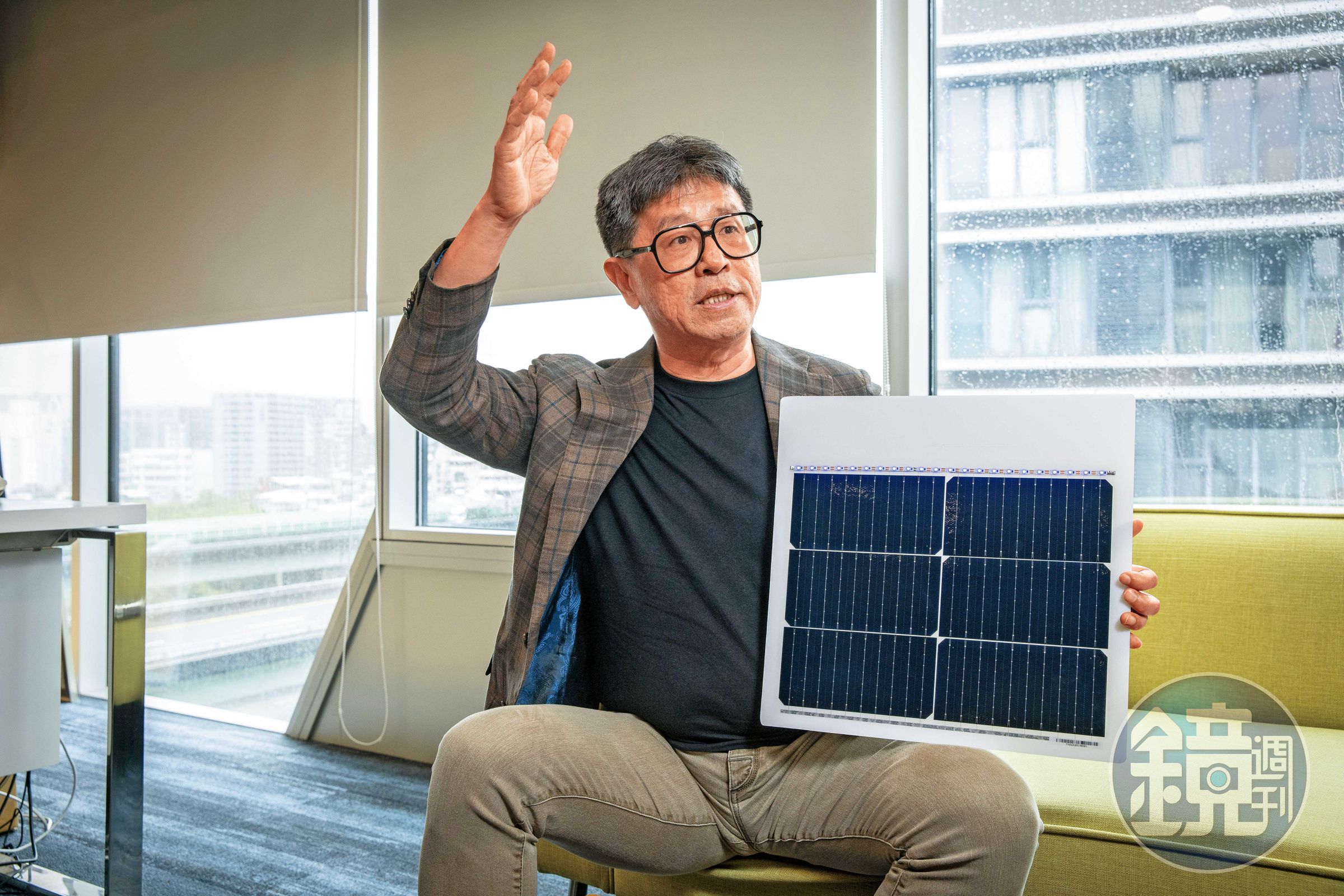 太陽光電產業永續發展協會(TPiSA)創會理事長、寶晶能源董事長蔡佳晋,對光電產業充滿熱情。