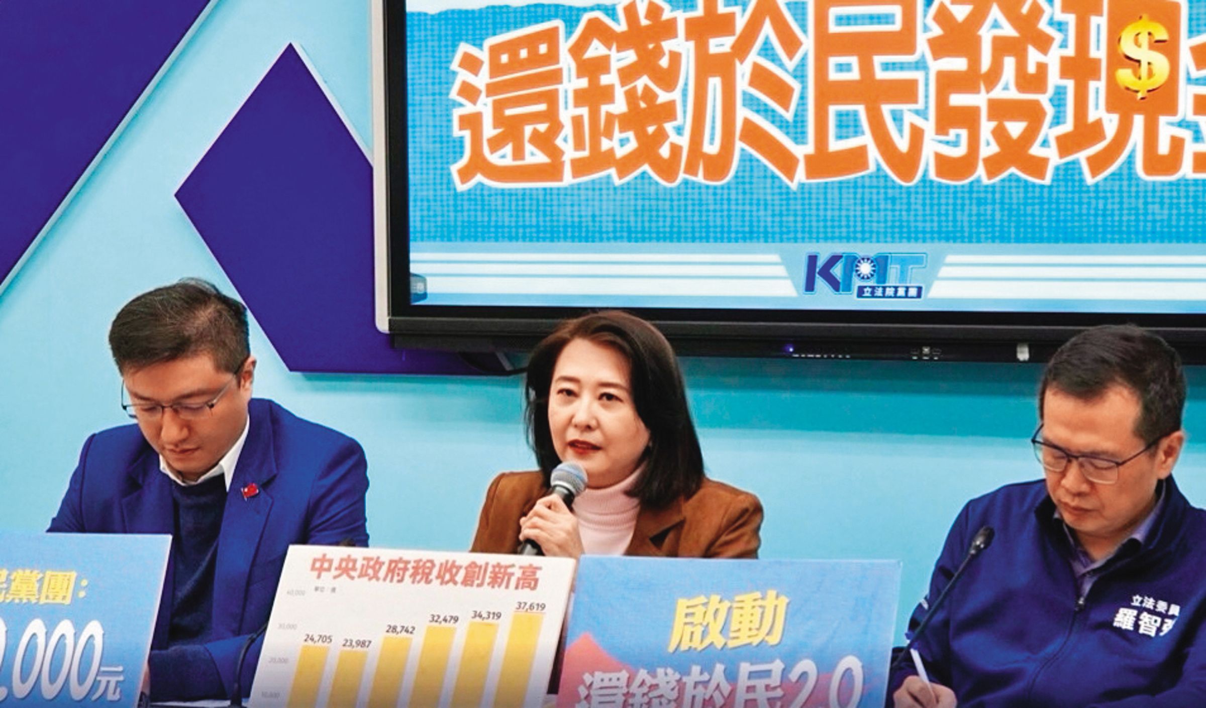 國民黨藉超徵假議題,提出還稅於民,為避免亂象再起,政府應檢討稅收額度預估方式。(翻攝王鴻薇臉書)