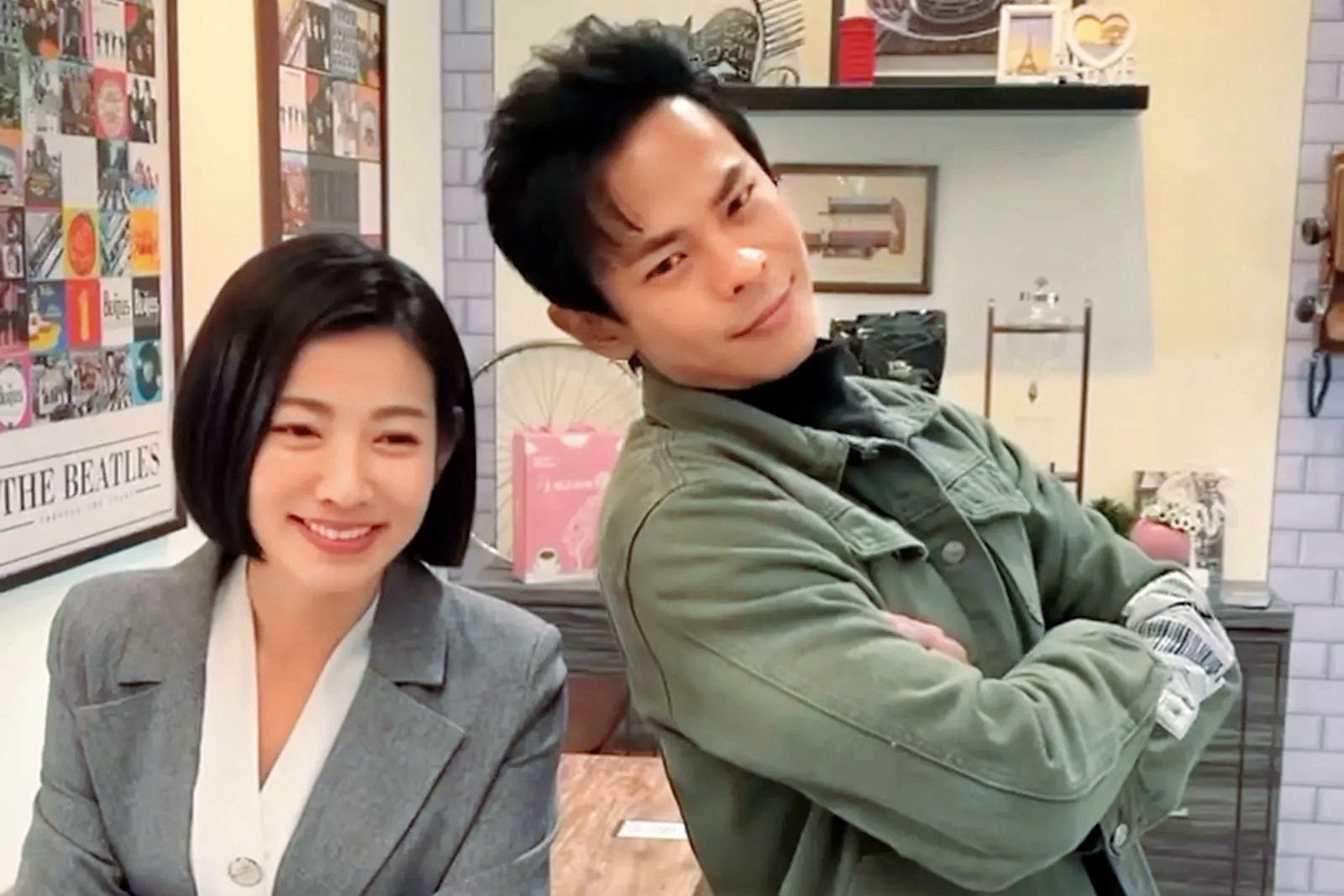 米可白（左）和孫綻（右）相差3歲的姐弟戀，因兩人的經濟差距開始浮現裂痕，爆出了分手危機。（翻攝自米可白IG）