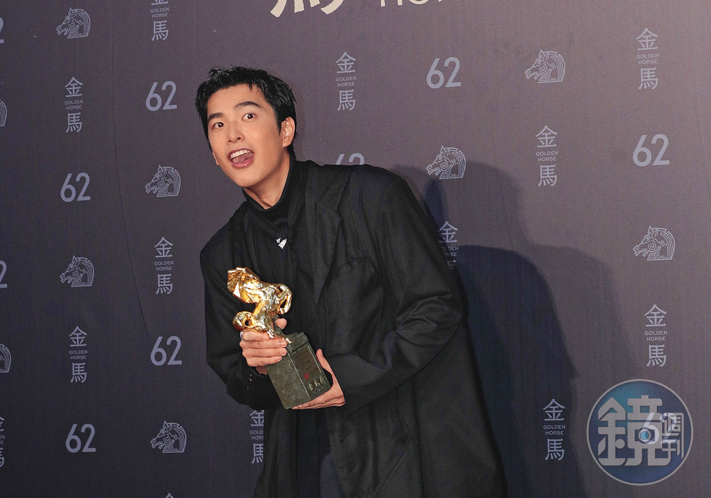曾敬驊在2025年以《我家的事》獲得第62屆金馬獎最佳男配角。(翻攝自Threads)