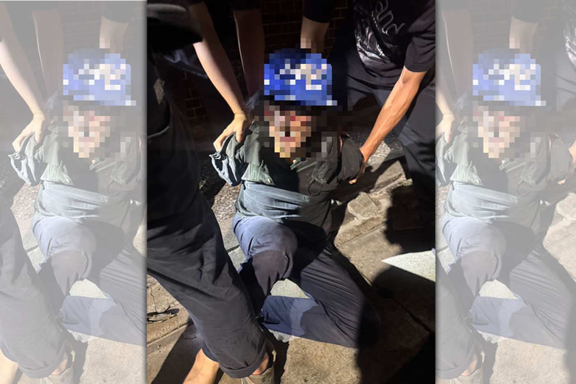 警方今晨逮捕涉嫌棄置男屍的嫌犯，身分疑死者兒子。（警方提供）