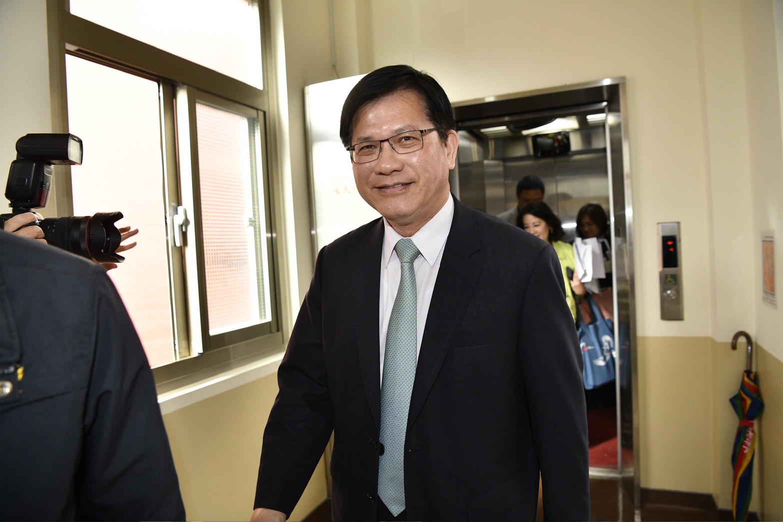 針對駐美代表俞大㵢再爆職場霸凌,林佳龍接受朝野立委質詢關注此事。(鏡報李智為)