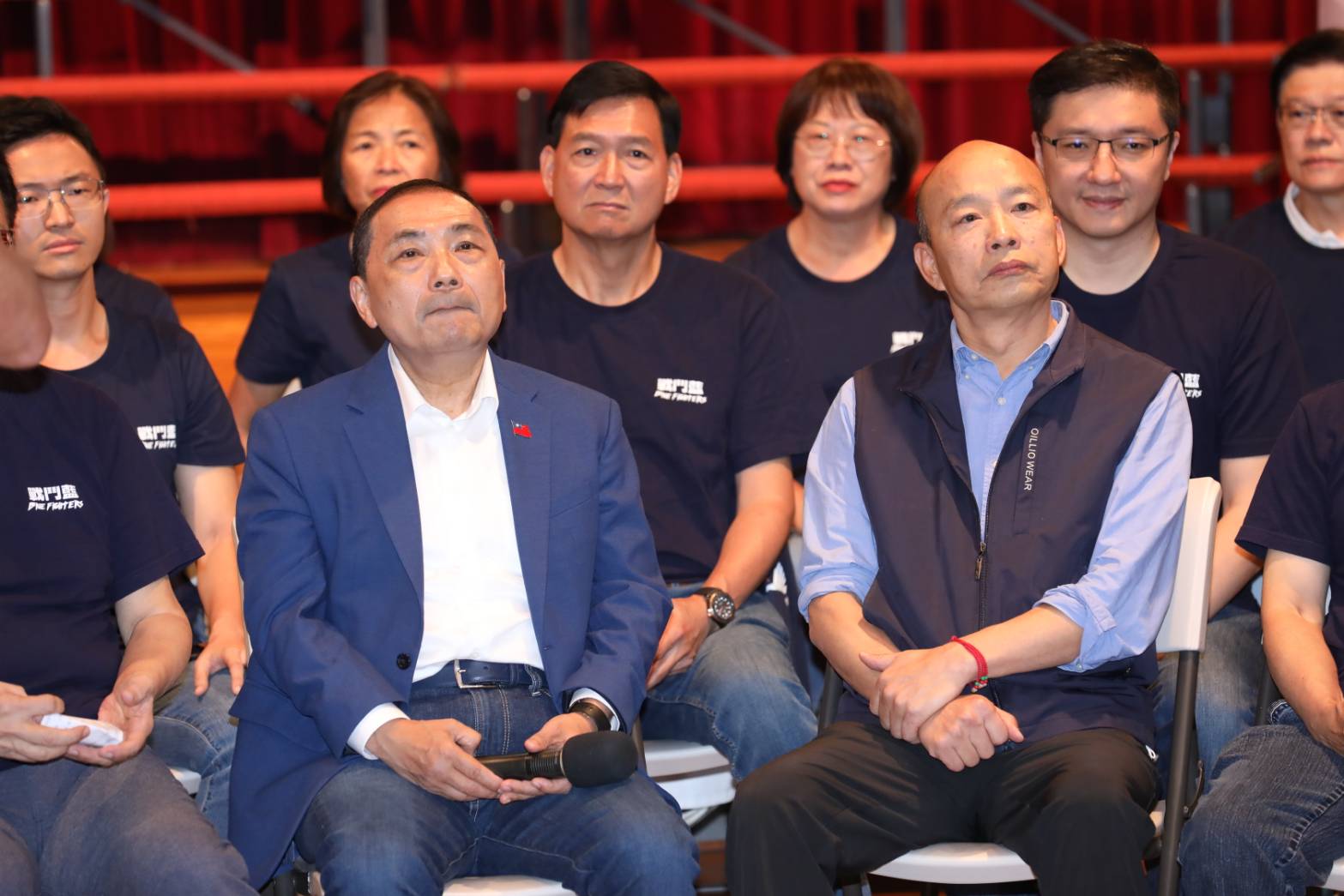 韓國瑜日前出席戰鬥藍輔選列車。