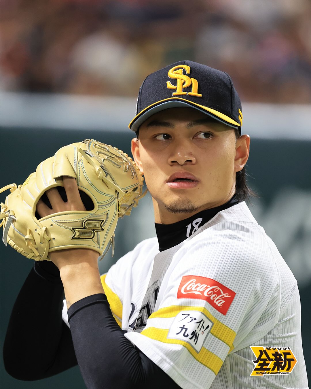 軟銀投手首席教練倉野信次坦言，徐若熙現在無法投球「確實是事實」。（翻攝自softbankhawks_official IG）
