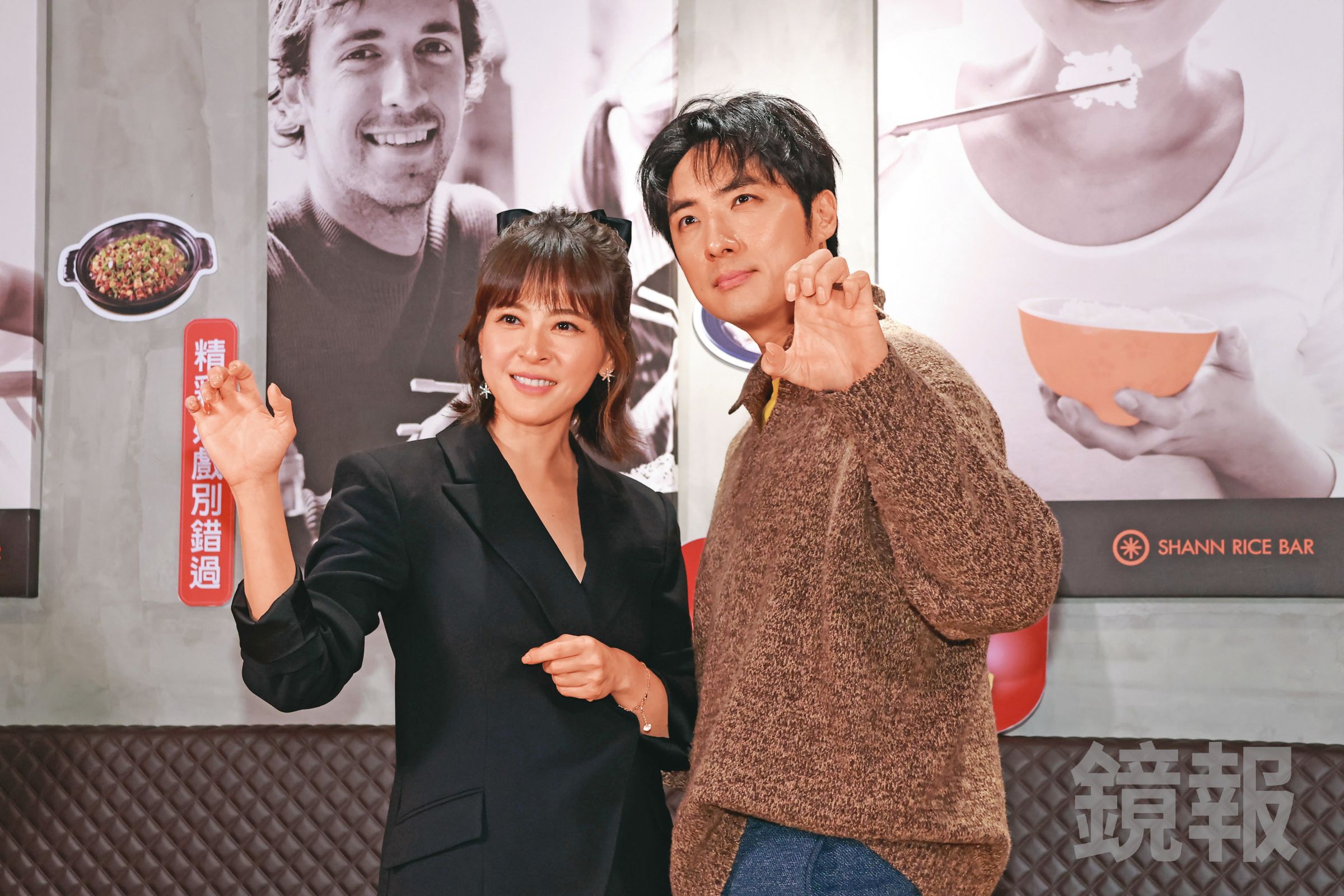 蘇晏霈(左)和李運慶(右)首度在《豆腐媽媽》中合作,扮演怨偶。(鏡報提供)