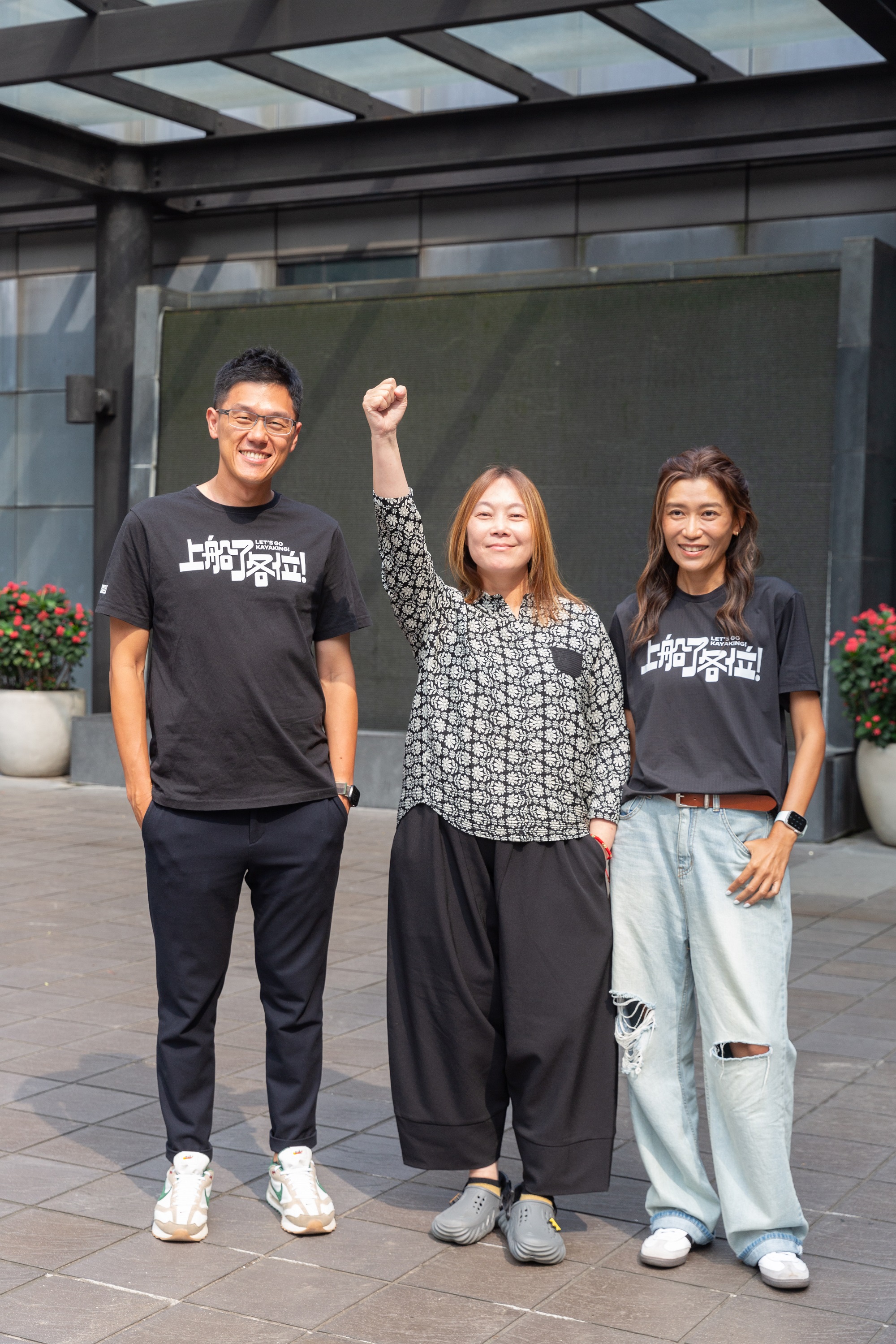 總導演王威翔（左起）、總監製黃曉玫、製作人張玉川攜手完成《上船了　各位！》諸多挑戰。