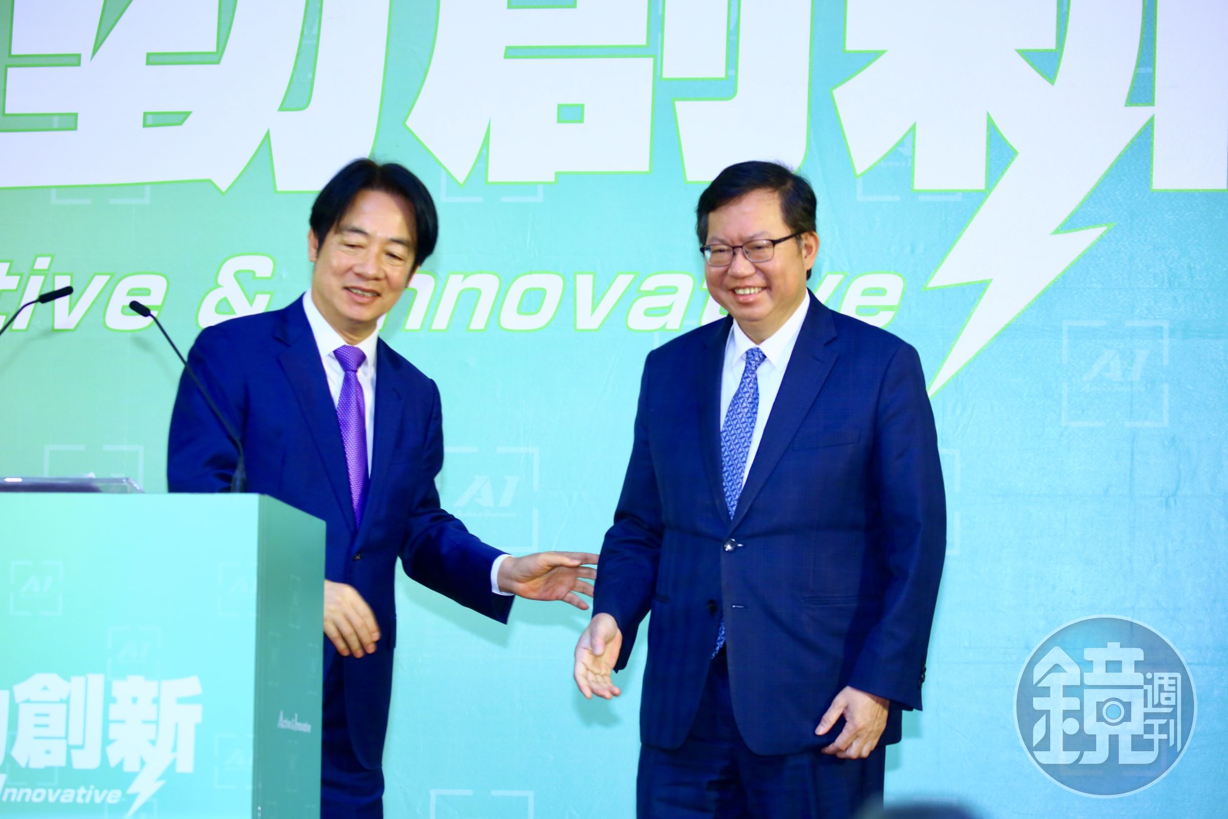 賴清德說鄭文燦歷練完整豐富,希望借用他過去工作經驗,推動兩岸情勢往好的方向、正面方向發展。