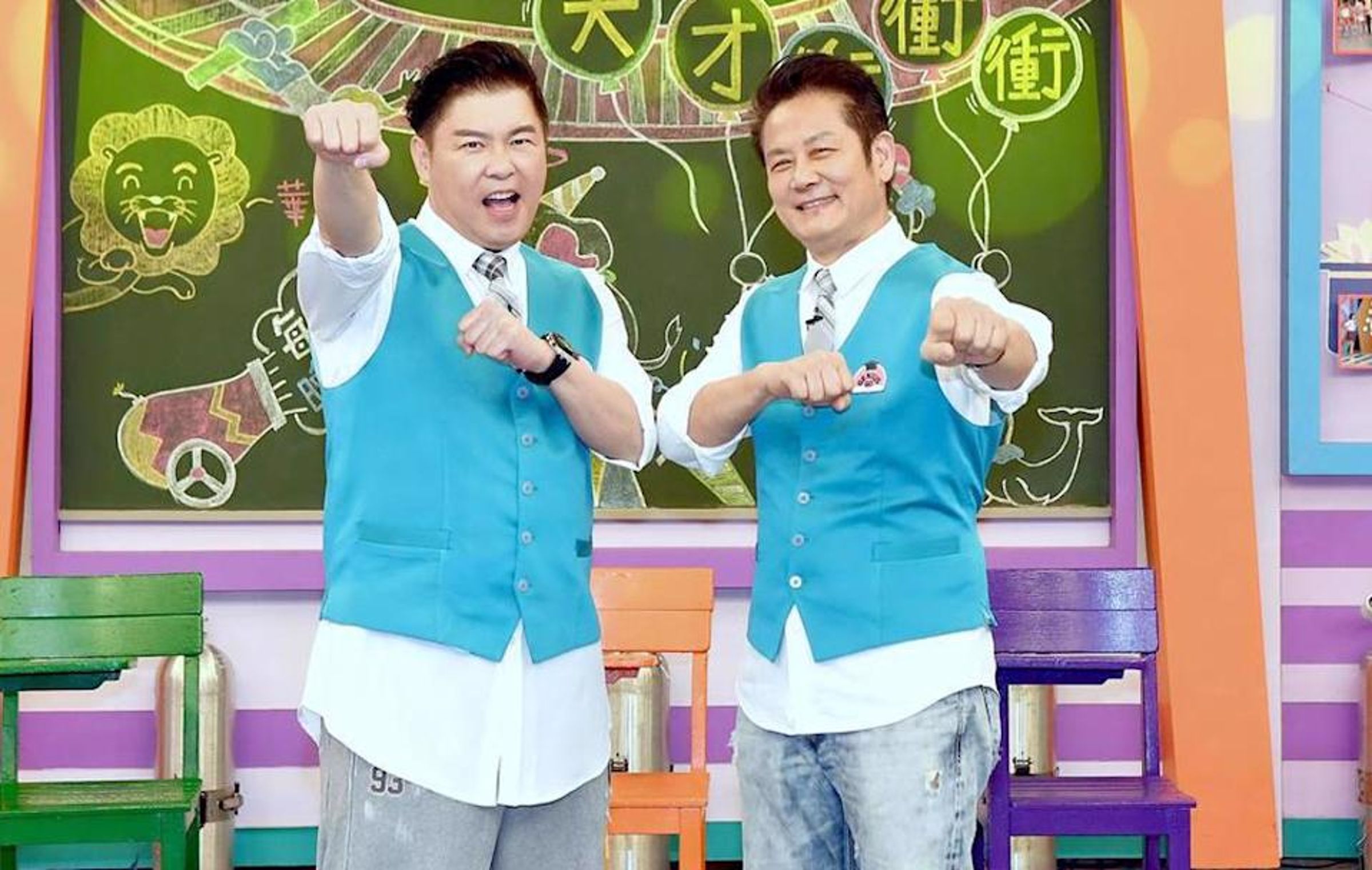 曾國城、徐乃麟力挺黃子佼復出遭抨擊。(華視提供)