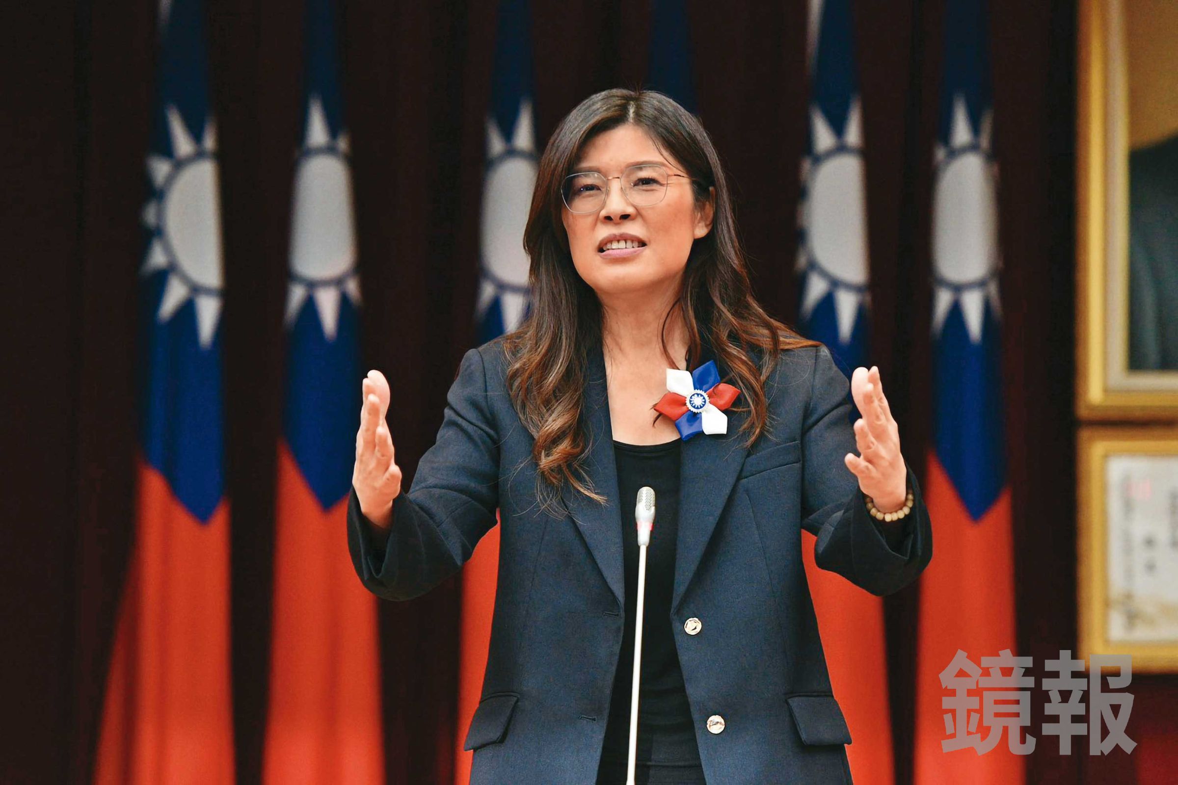 國民黨主席鄭麗文表示，美國是恩人，大陸則是親人，他們絕對做不出骨肉相殘的事情。（資料照；鏡報李智為）