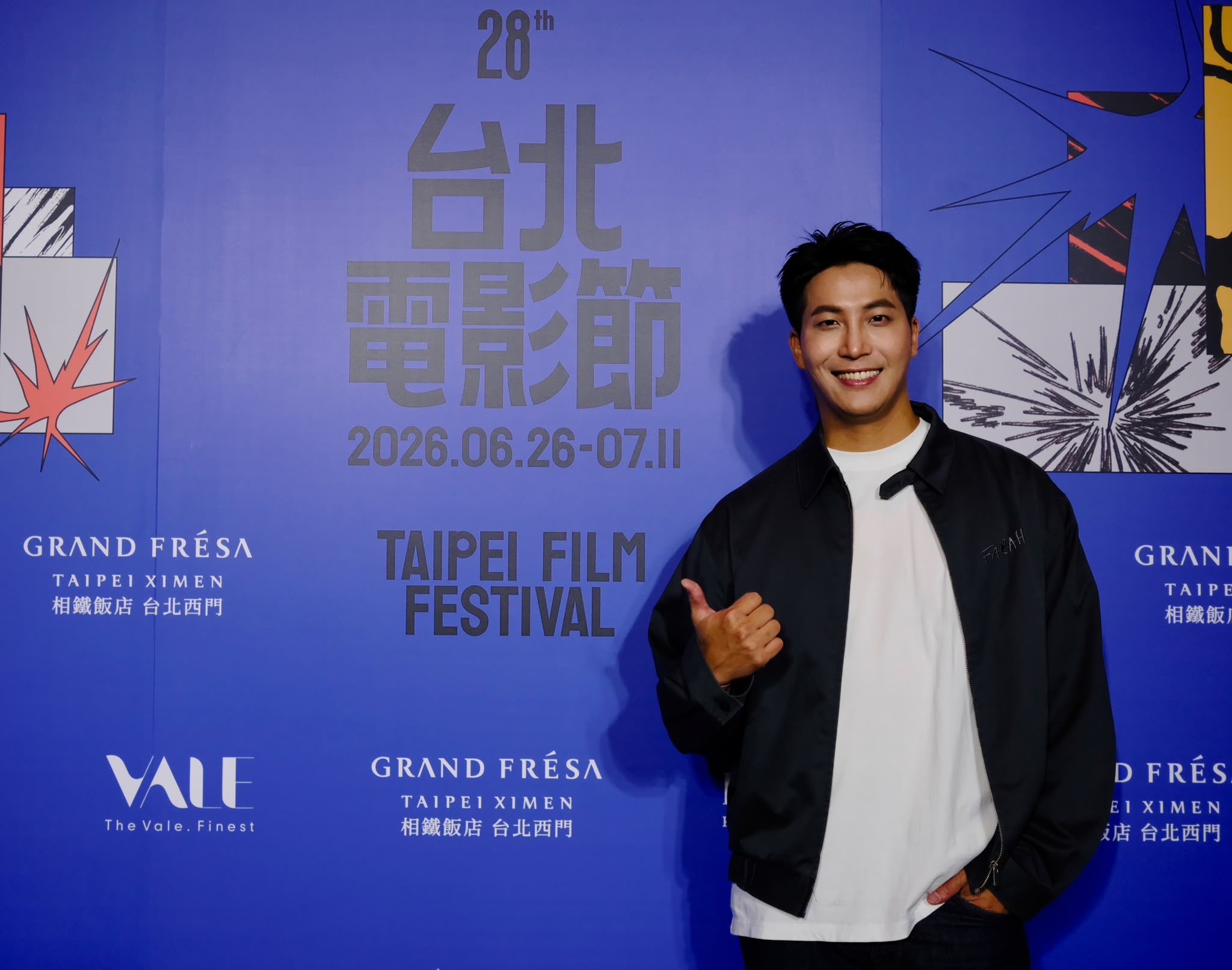 吳翔震出席「潛台詞」臺北電影節世界首映，他在片中首度獻出大銀幕首唱。（吳翔震工作室提供）