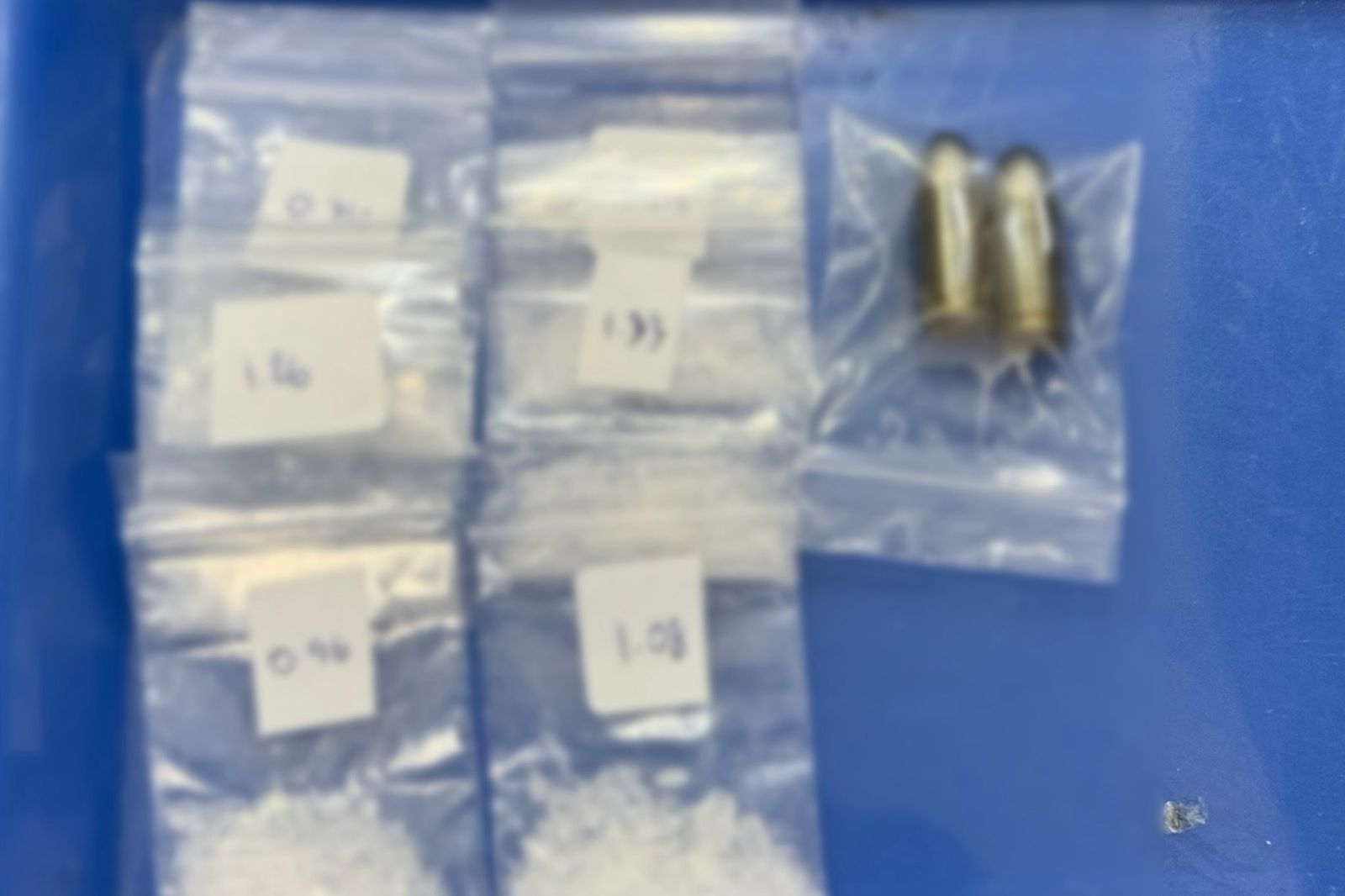 陳男供稱，毒品是向泰國青少年購買的，棒球棍則為鍛鍊身體之用，子彈則來自射擊場，僅作為紀念品。（翻攝畫面）