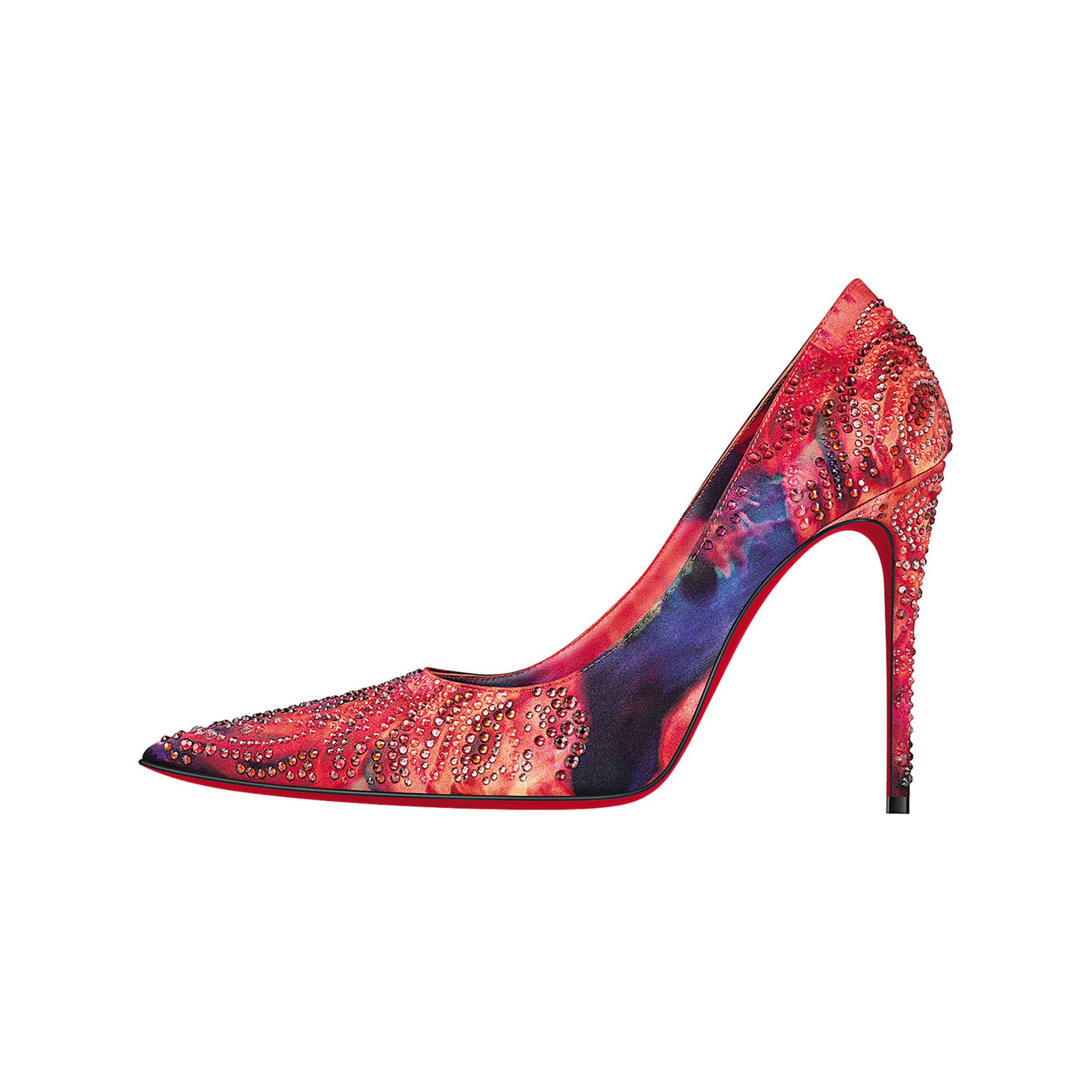 耗時3個小時純手工鑲嵌水晶的KATE MAX ROSES STRASS。NT$74,100（美之心提供）