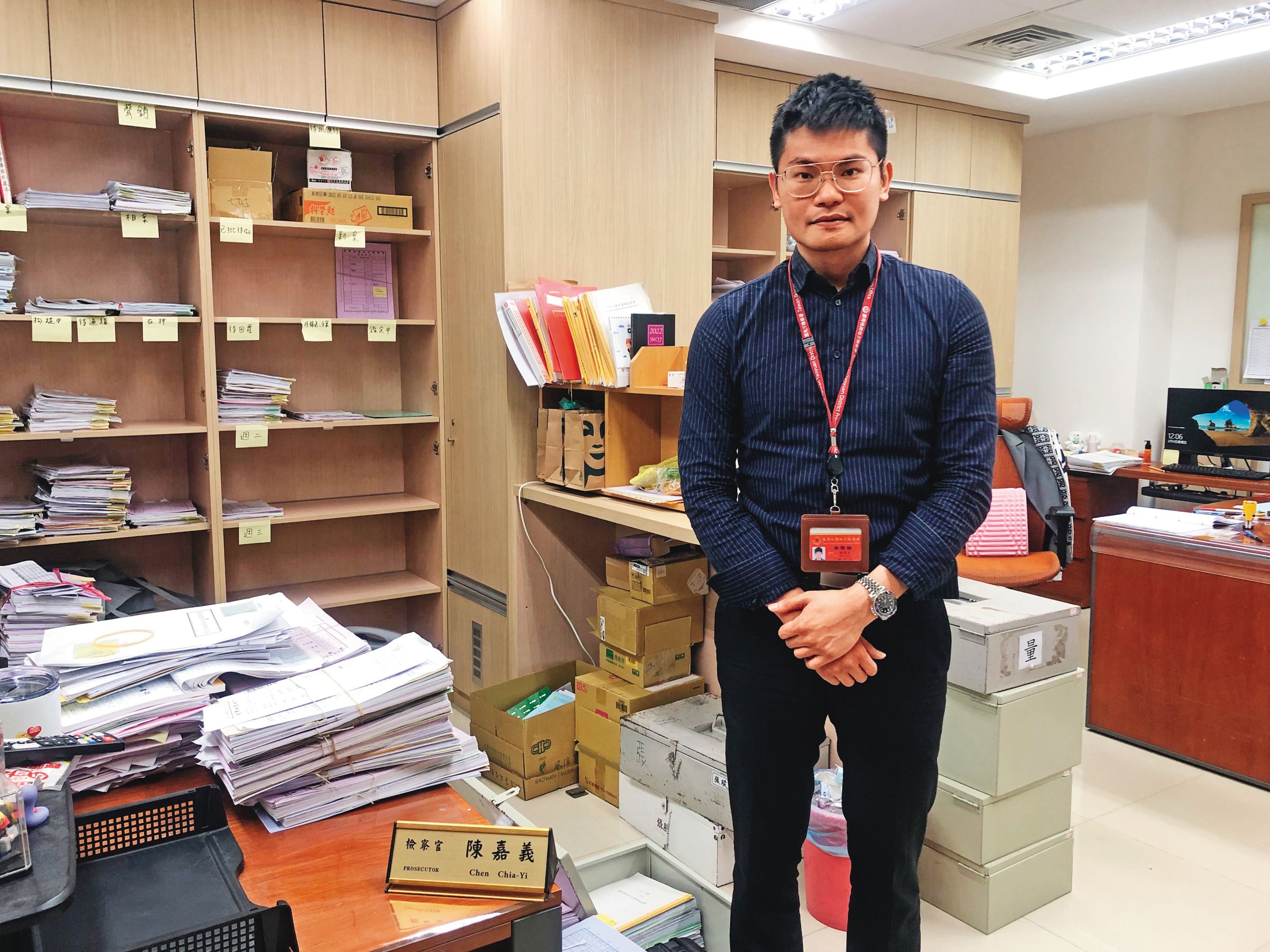 本案的承辦檢察官陳嘉義(圖)曾獲桃園市家暴防治工作有功人士獎,卻遭前女友指控是恐怖情人,最後賠錢和解收場。(聯合知識庫)