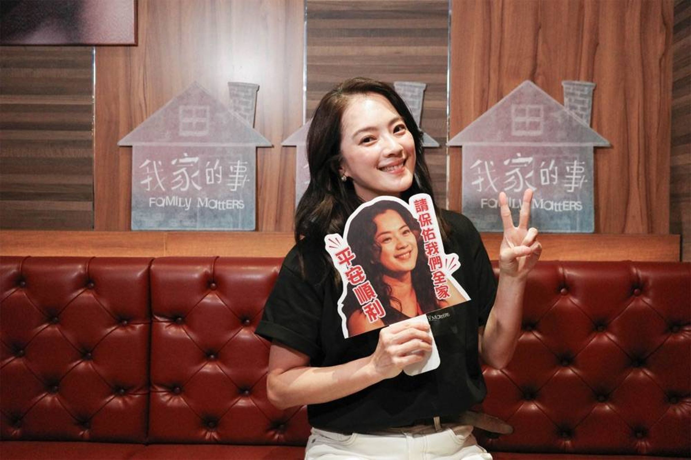 為江蕙演唱會錄串場影片的高伊玲認證是優秀演員，演技早已打動對方。（牽猴子提供）
