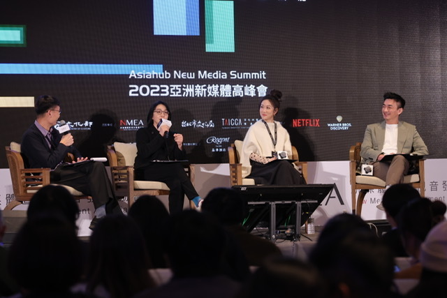 製作人林昱伶、金百倫、戴天易分享做戲心得。（數位時代提供）
