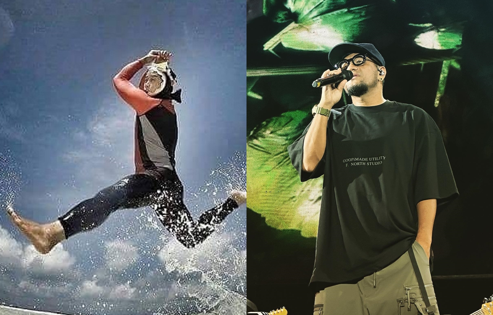 張震嶽（右）與彈頭（左）都熱愛戶外活動，年輕時常相約到處玩。（美秀創意提供、翻攝「張震嶽 ayal komod」臉書）