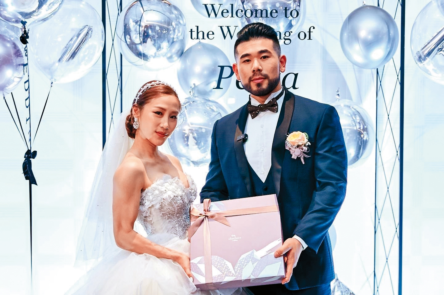 PEETA葛格（右）與同為健身教練的Alisa（左）結婚僅1年半就火速離婚。（翻攝自PEETA葛格臉書）