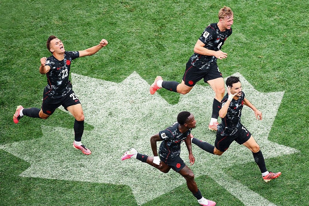 加拿大1比0氣走南非，隊史首次踢進16強。（翻攝自X@FIFAWorldCup）