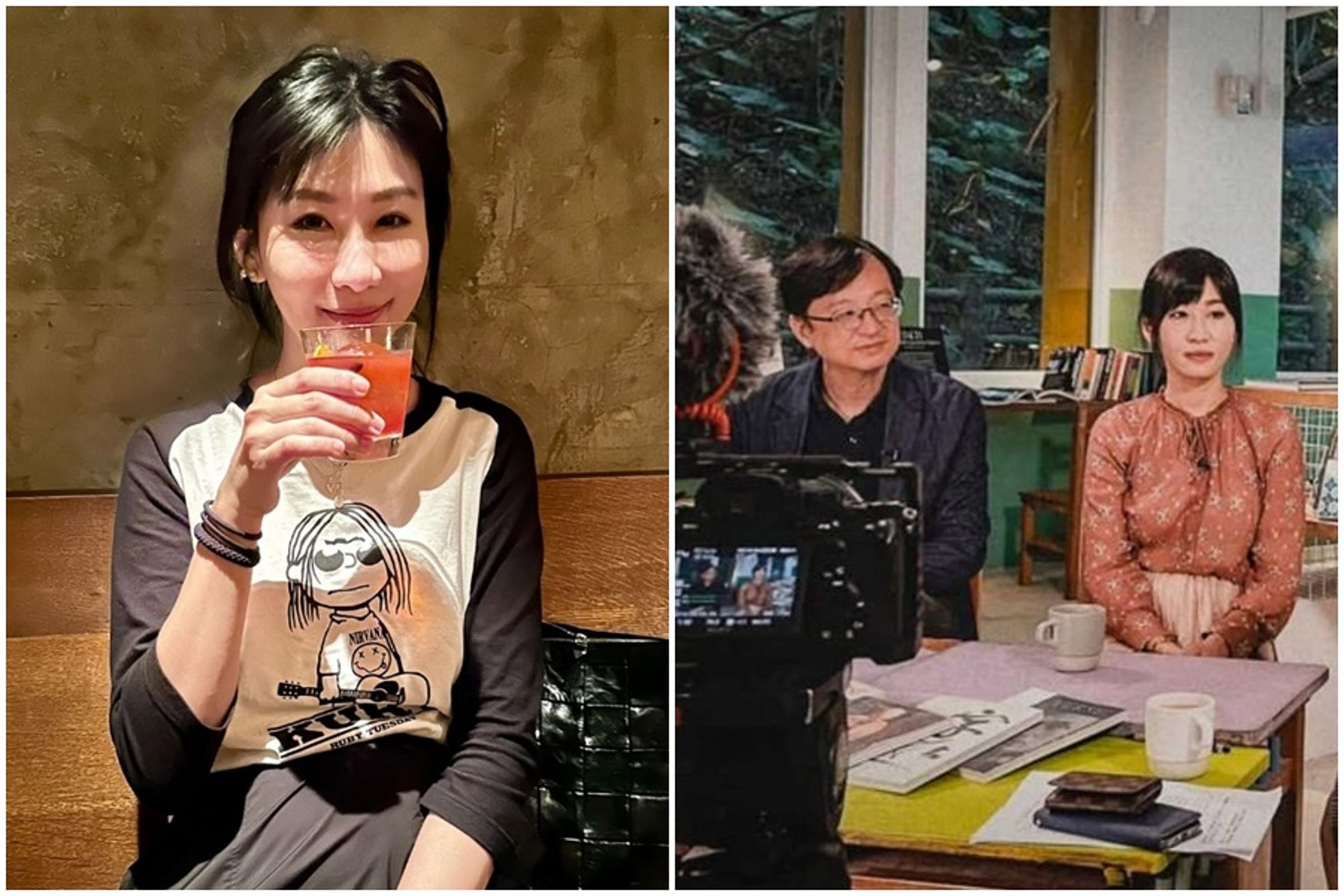 蔡瑞珊被爆出當年「無縫懷孕」上位,如今又被爆與已婚雜誌創辦人張鐵志牽手。(翻攝自蔡瑞珊IG、太平青鳥臉書))