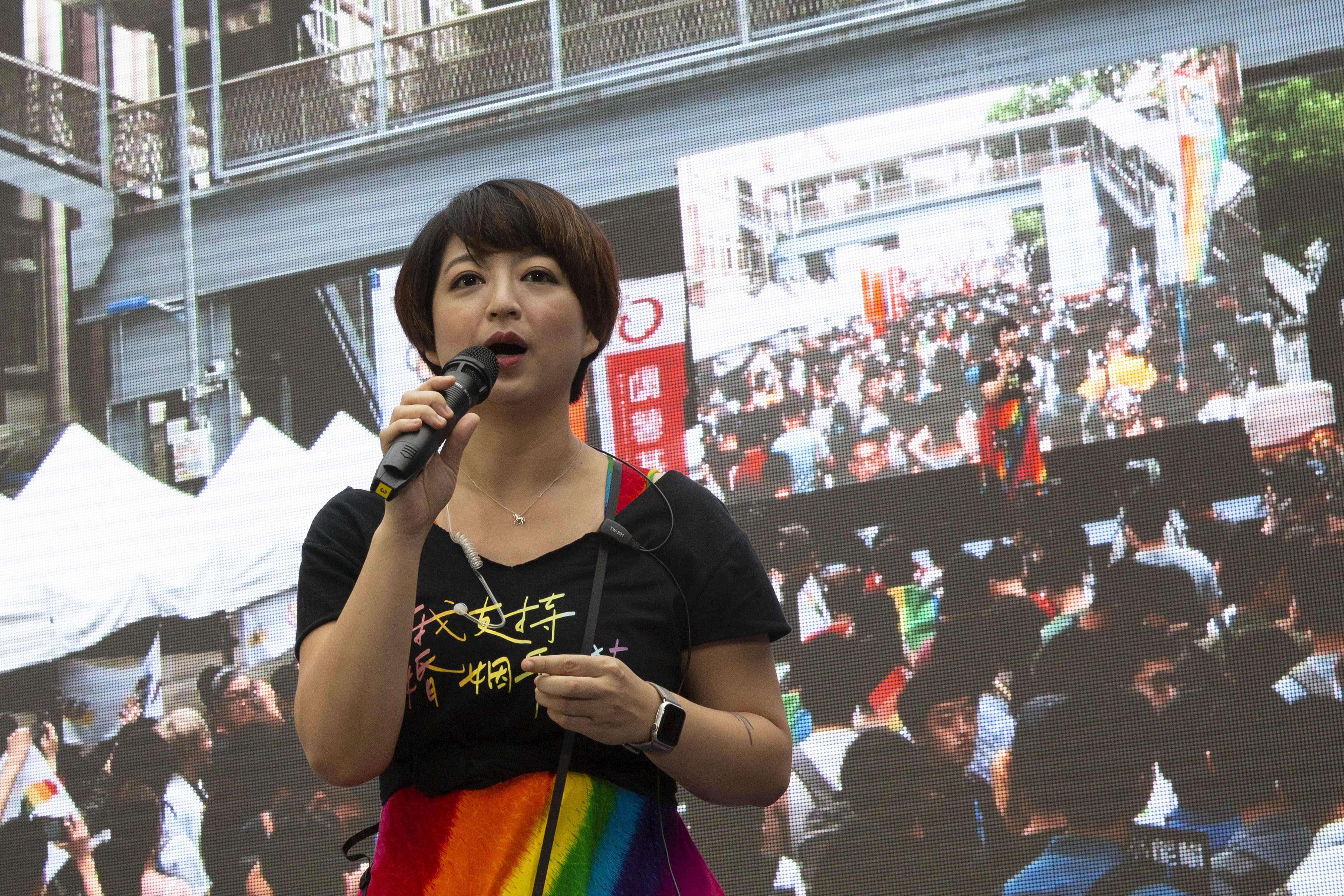 呂欣潔今po文，提到最近聽說民眾黨內的大內宣把同婚釋憲加油添醋講成柯文哲的功勞，她希望民眾黨內和支持者們「不、要、鬼、扯！」（本刊資料照）