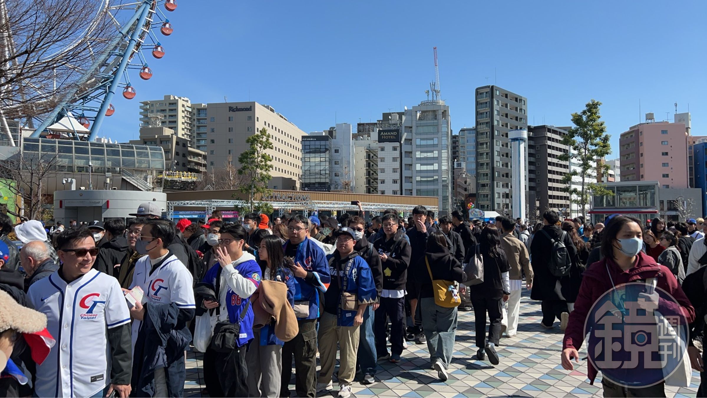 東京出現眾多台灣球迷。