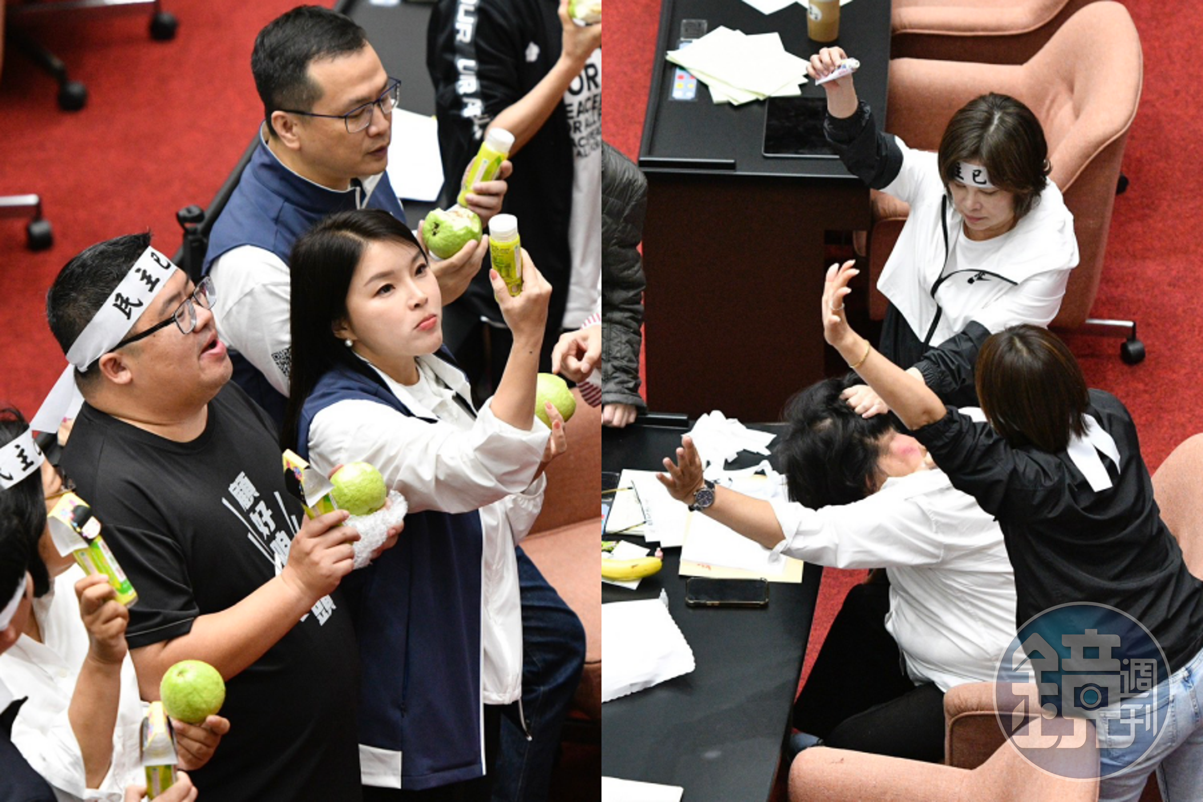 立法院今日將續上演攻防戰,其中也不乏趣味漏網鏡頭。
