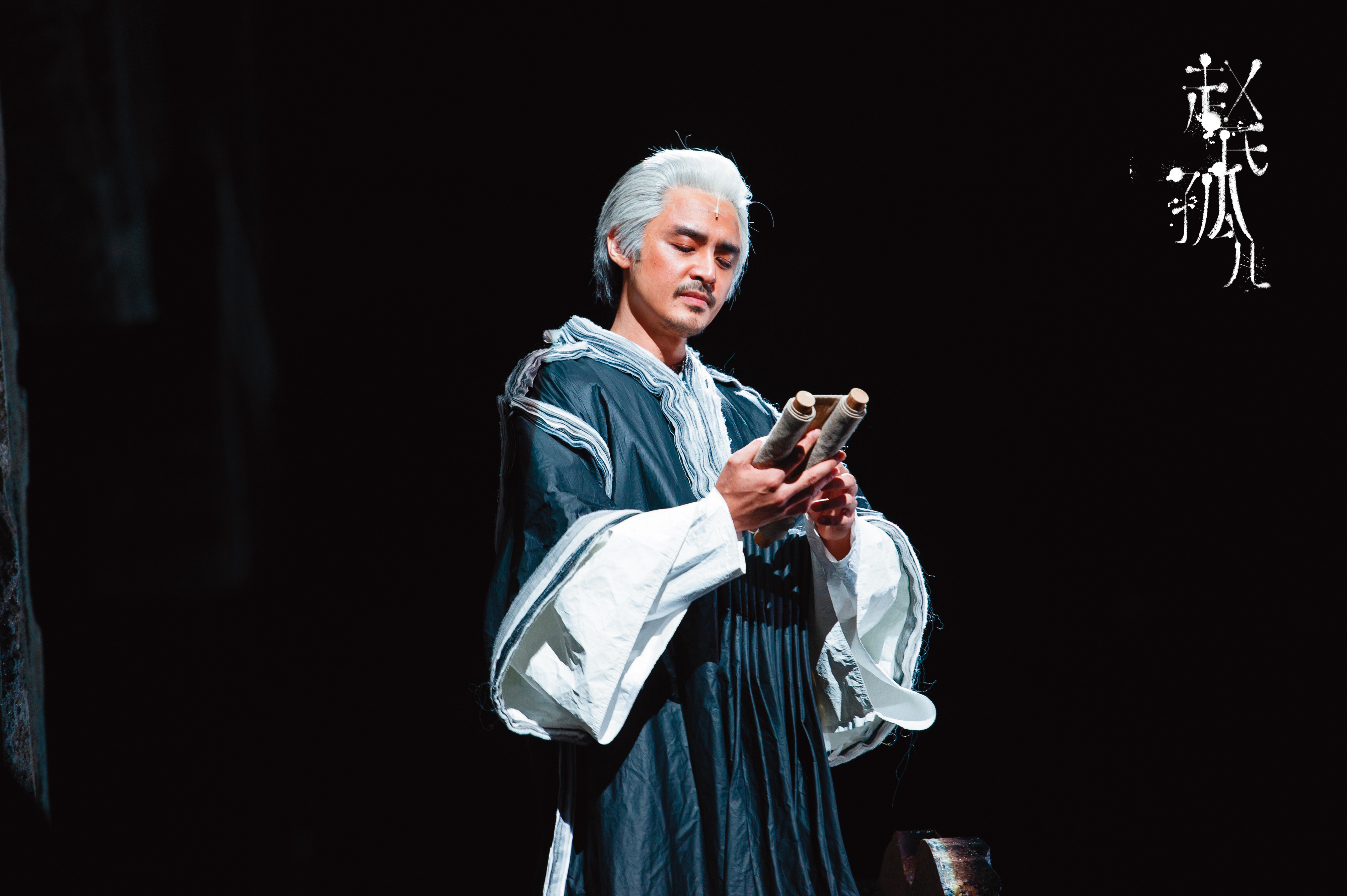 明道在音樂劇《趙氏孤兒》中飾演反派屠岸賈。(恆星影業提供)