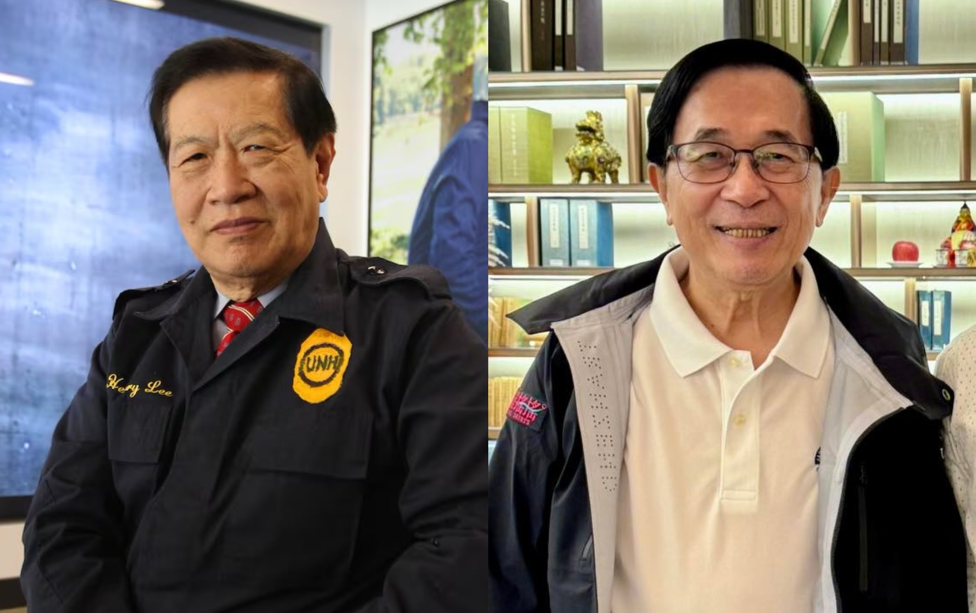 李昌鈺（左）本月27日辭世，陳水扁（右）表達哀痛。（翻攝X@Nerdy_Addict、陳水扁臉書）