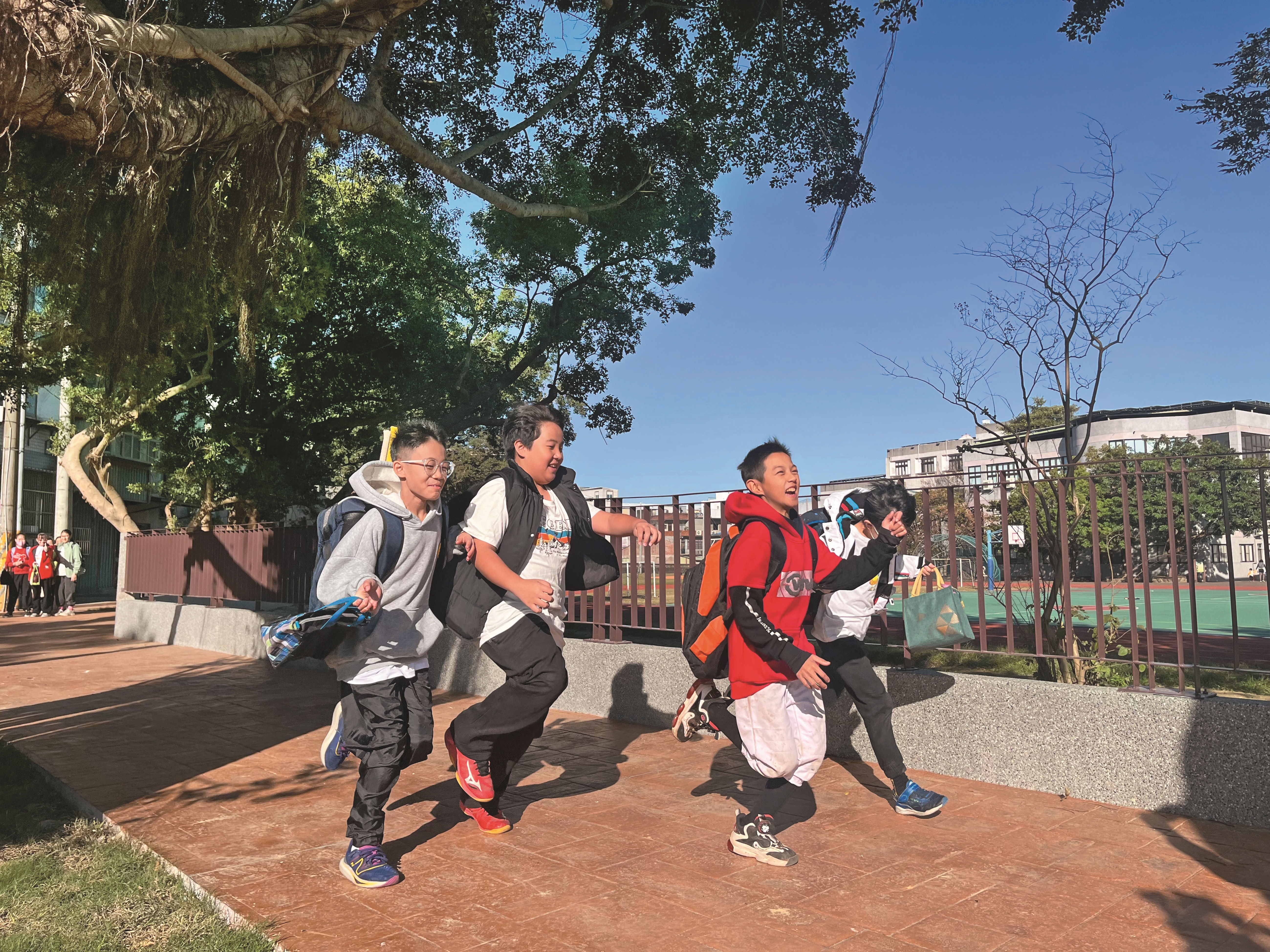 竹東中山國小優化通學步道,營造友善學習環境,串連社區共築宜居城市。(竹東中山國小事務組/文予彬提供)