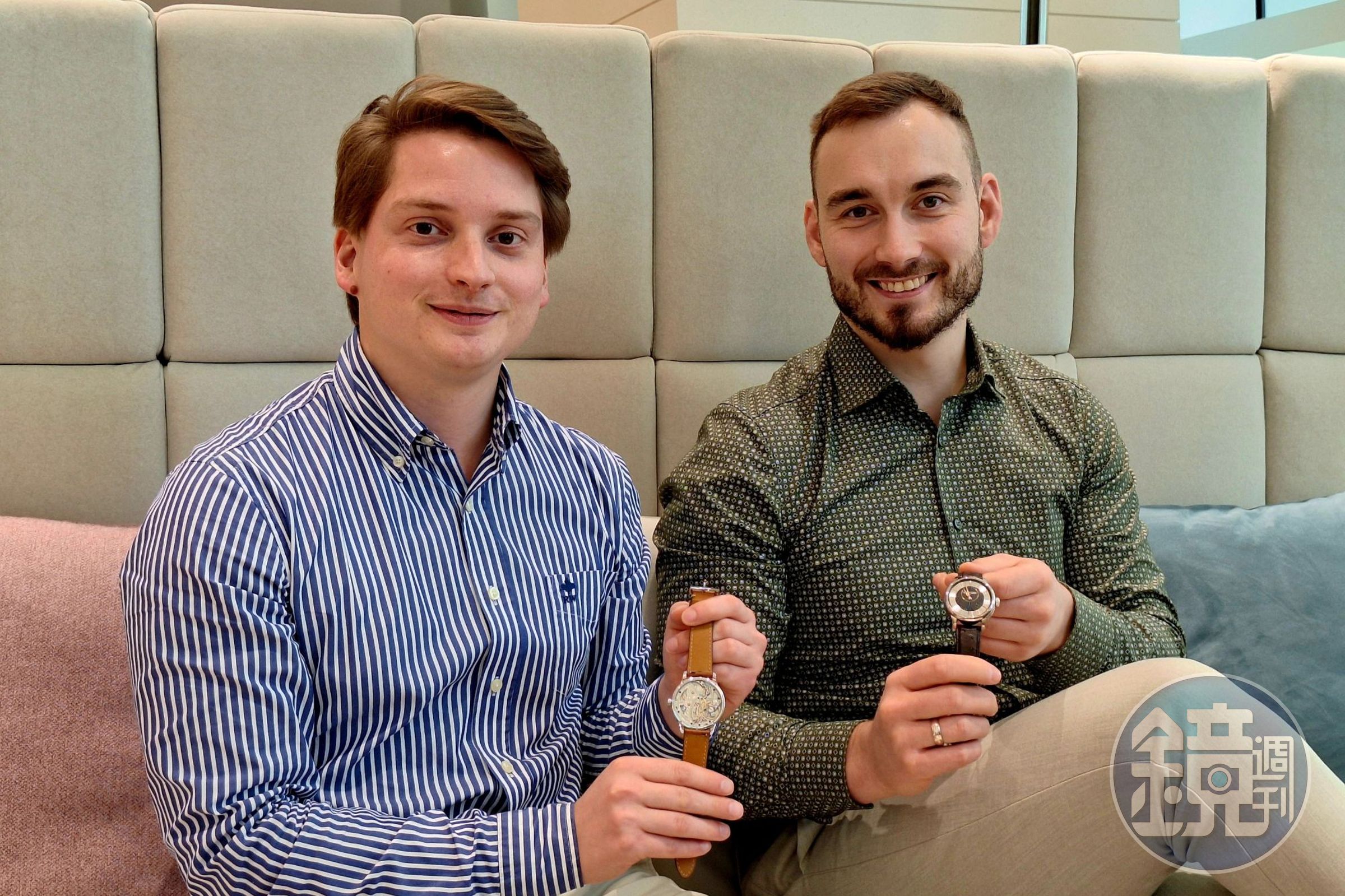 風塵僕僕來到台北的的兩位創辦人 Johannes Kallinich（右）與 Thibault Claeys （左）。