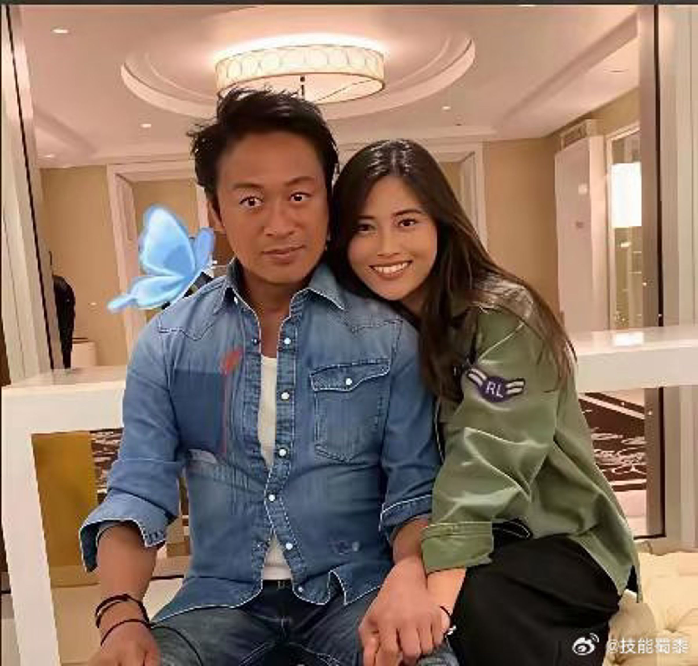 馬景濤與女友Jane常在社群平台放閃曬愛。(圖/翻攝自微博)