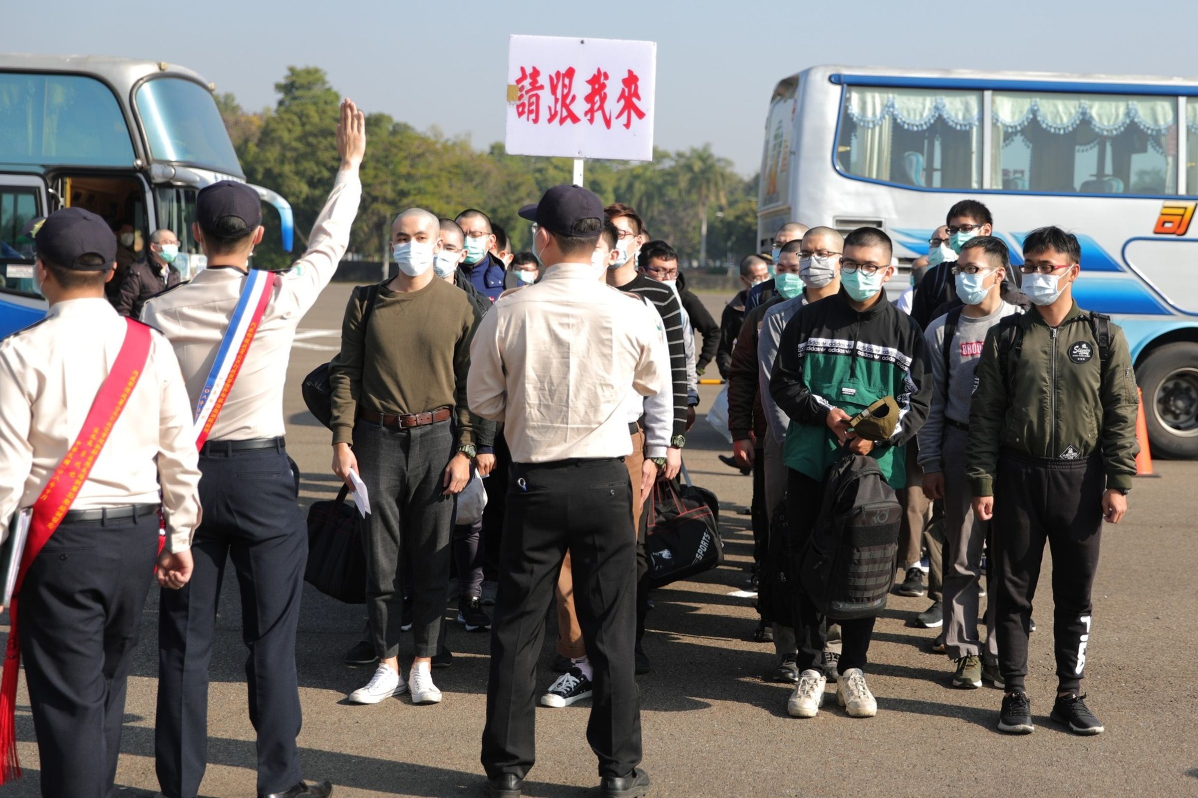 成功嶺替代役男報到。示意圖，非當事人。（翻攝自內政部替代役暨社會韌性訓練執行中心-服役大小事 臉書）