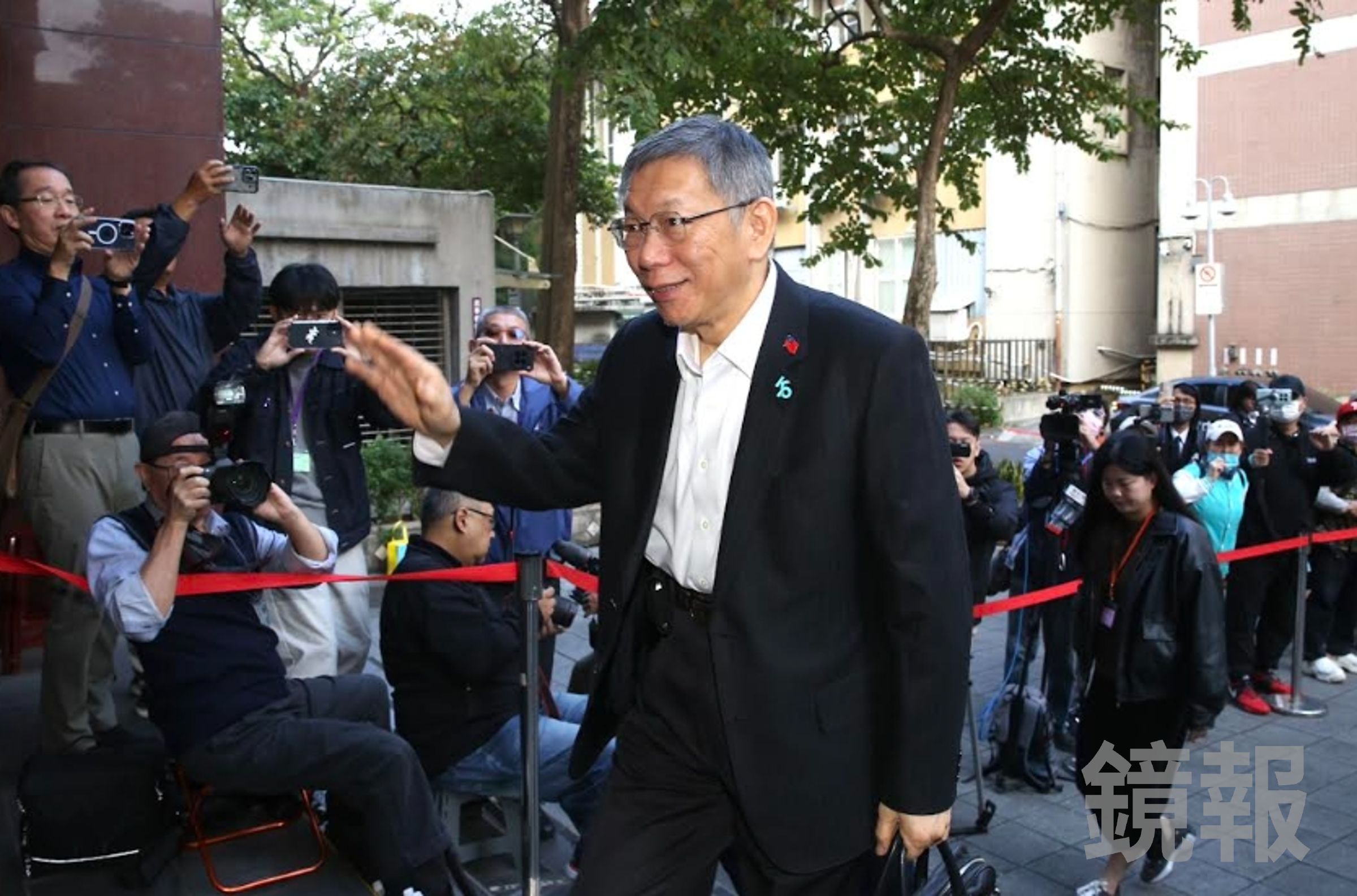 柯文哲涉政治獻金弊案今辯論，他訂於明天進行陳述。（鏡報董孟航）