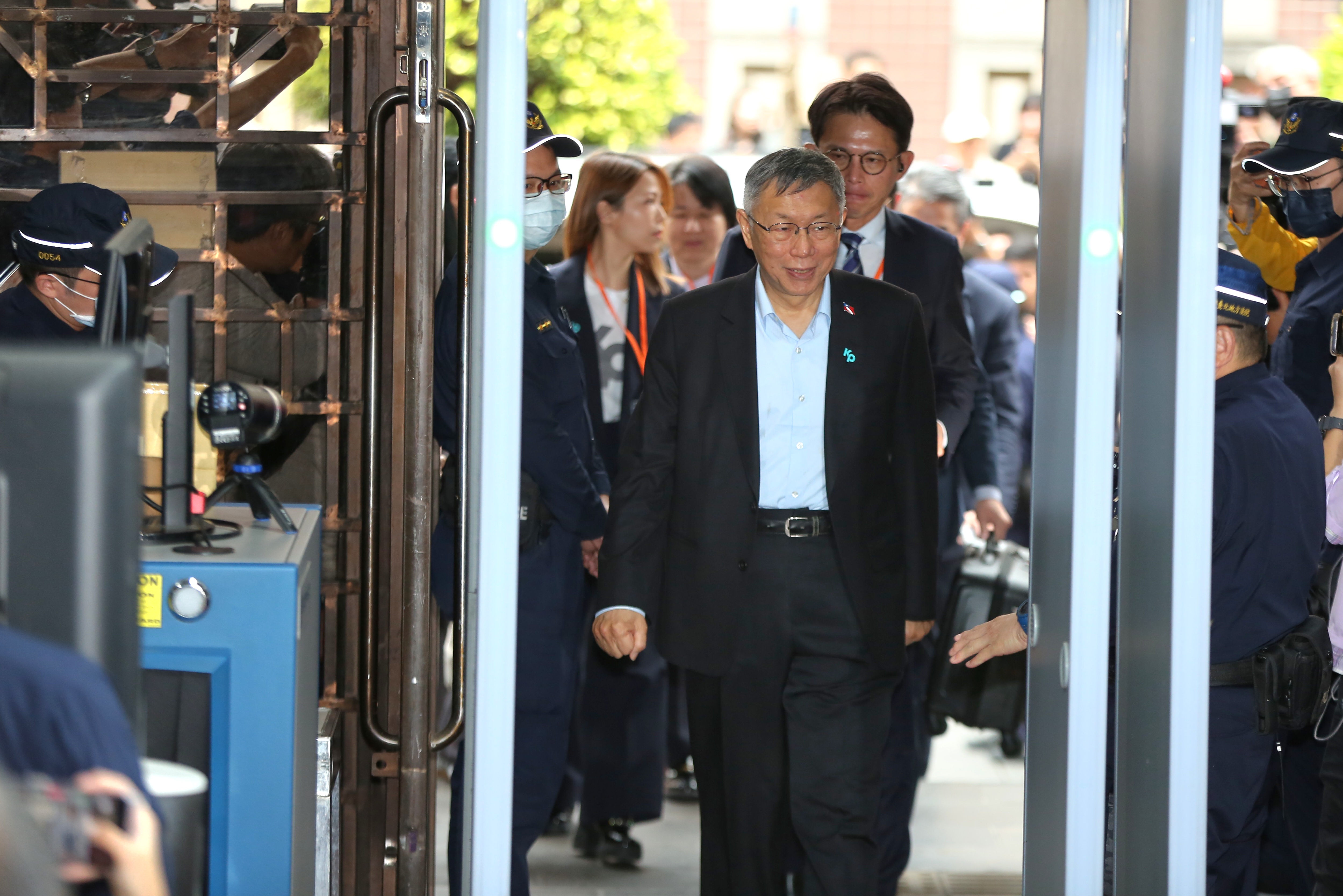 柯文哲遭重判17年,審判長江俊彥說明量刑考量。(鏡報姜永年)