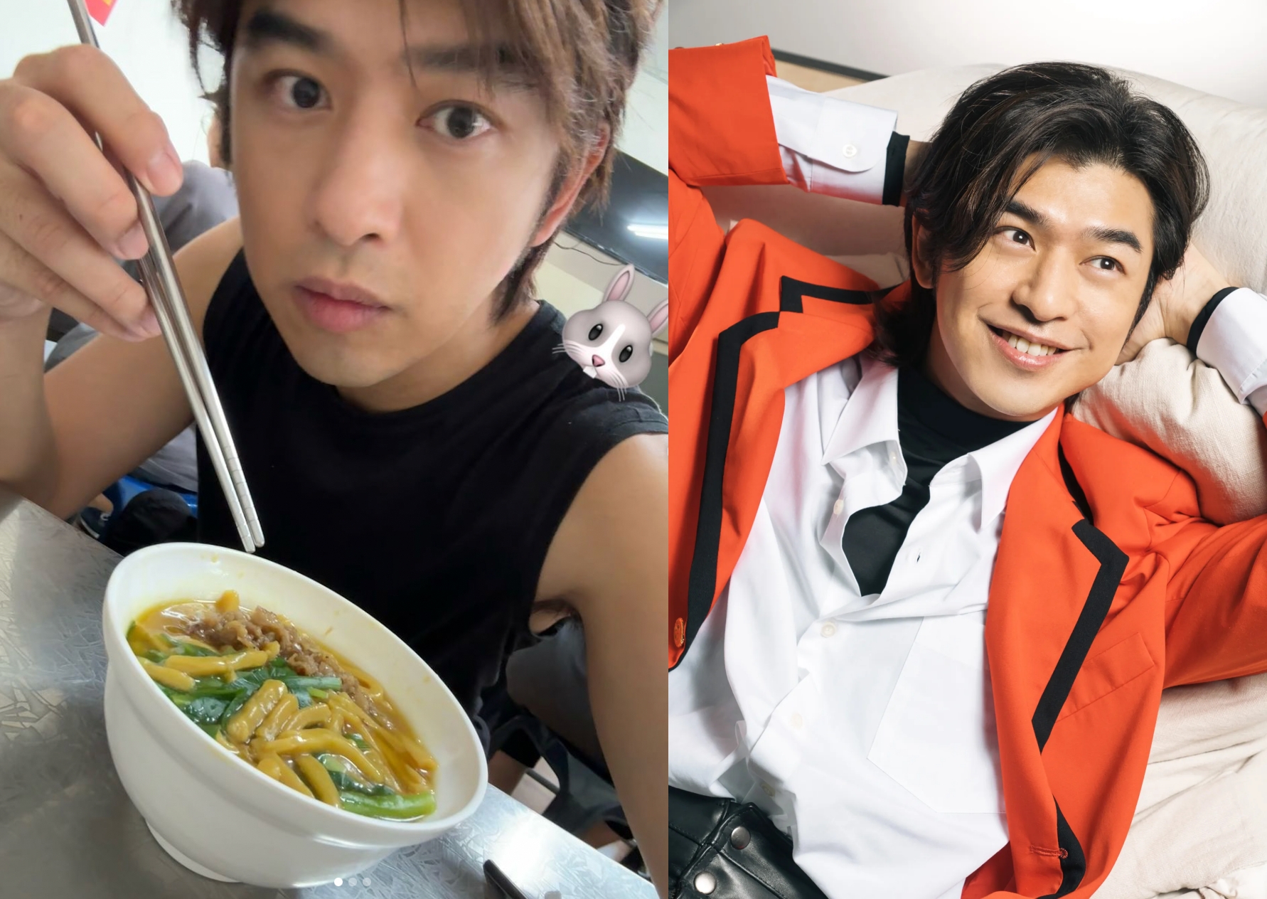 陳柏霖在電影《鬼才之道》中飾演生前從來沒有紅過的90年代偶像歌手，不過最近他曬出的照片也像吃了防腐劑。（左：陳柏霖IG；右：牽猴子提供）