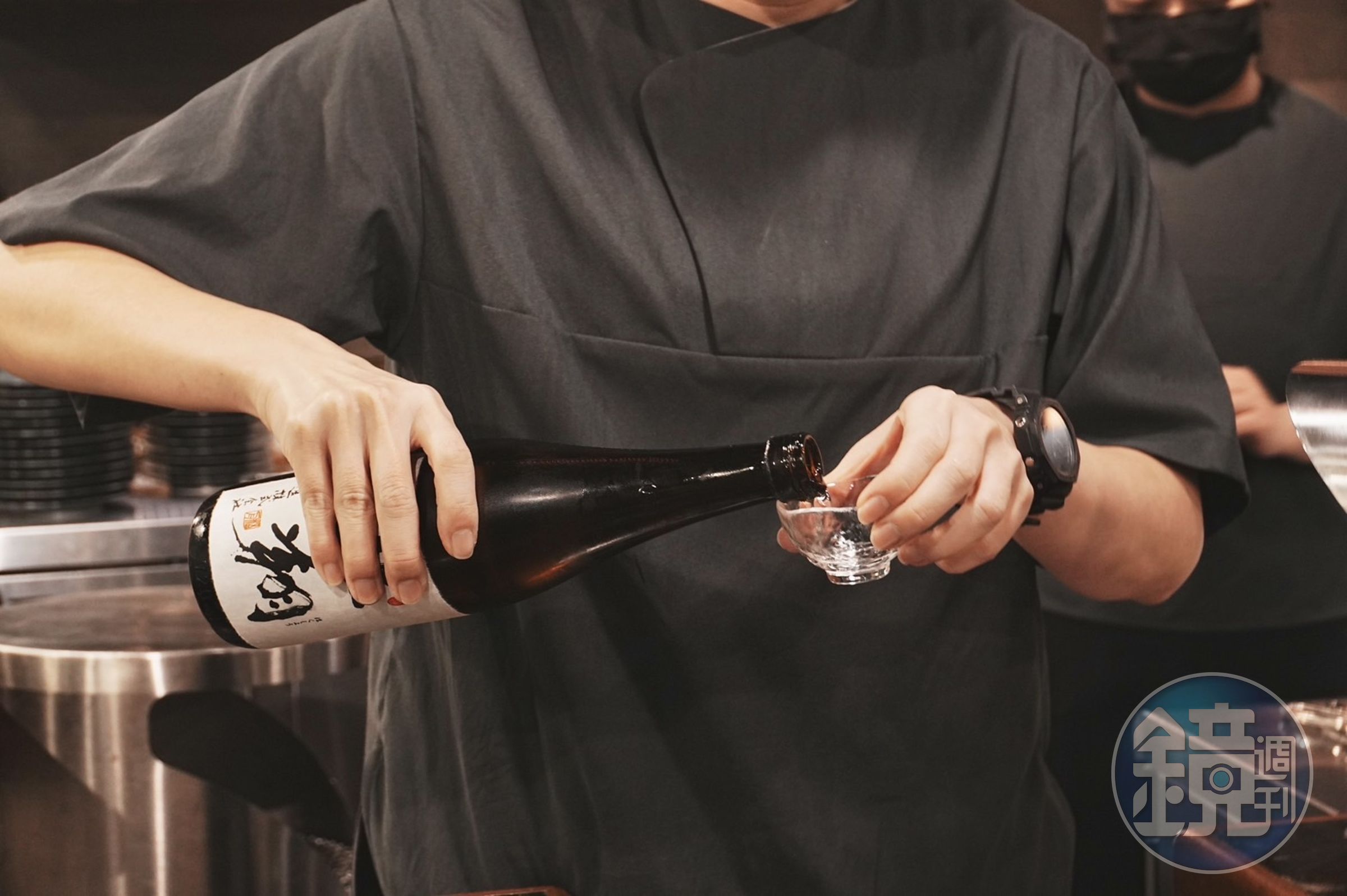 為了強調餐酒搭配特色,旺盛苑也為全新料理推薦搭餐酒款,光是店內常態供應就有約30款日本酒。