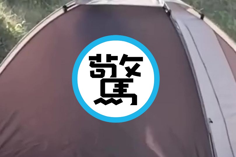 沙灘帳篷上演「愛愛皮影戲」，男女後浪推前浪！全世界都看見了。（翻自IG）