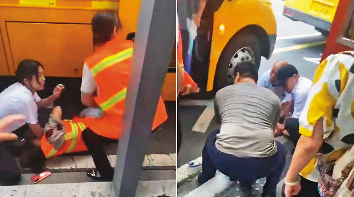 上週，中國蘇州日僑學校學生巴士遇襲，日籍母子遭砍傷，挺身阻擋歹徒的當地女員工則不幸過世。（翻攝微博）