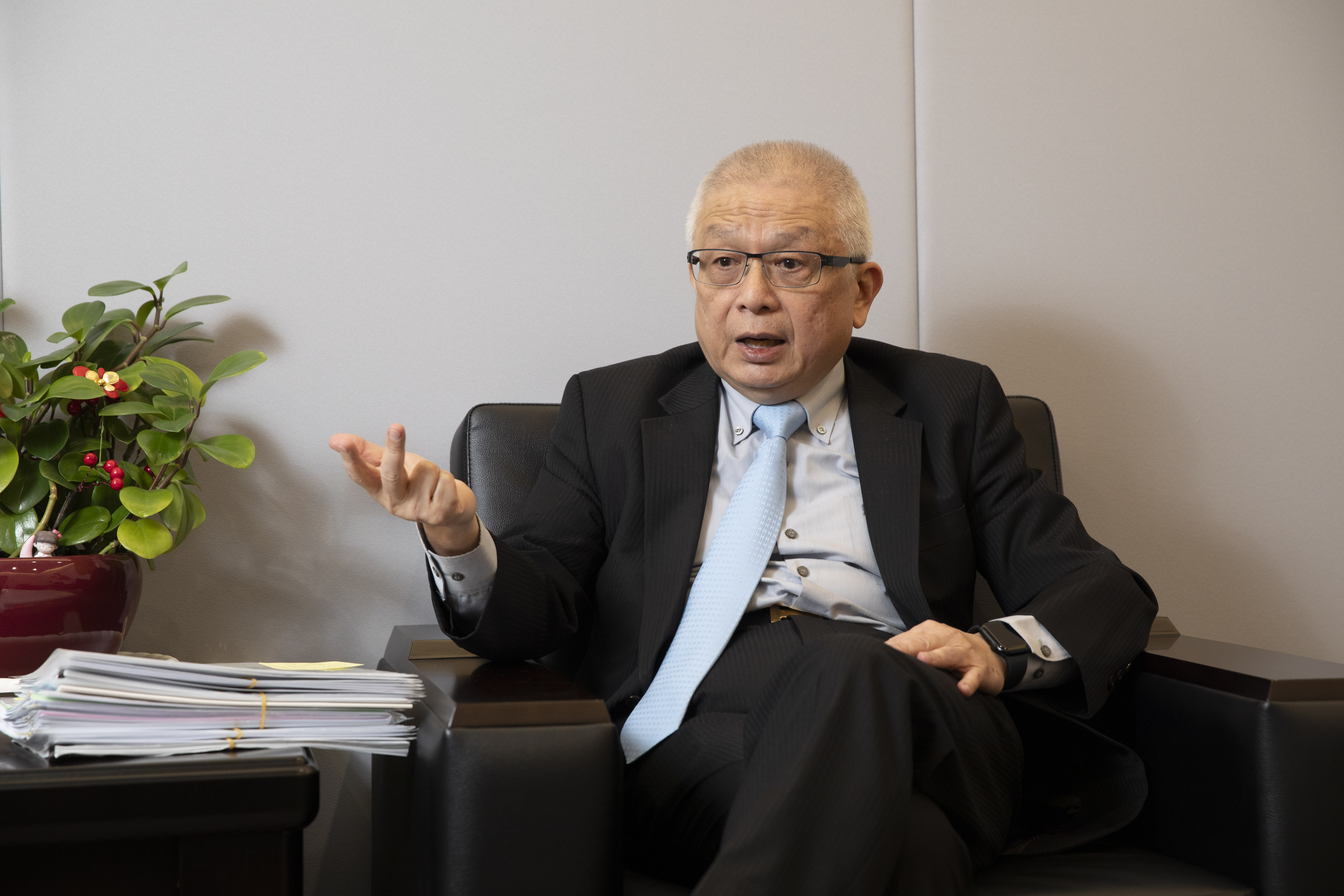 國票金今年董事會全面改選，也促使國票金控子公司國票證券董事長易主。圖為現任董事長王祥文。